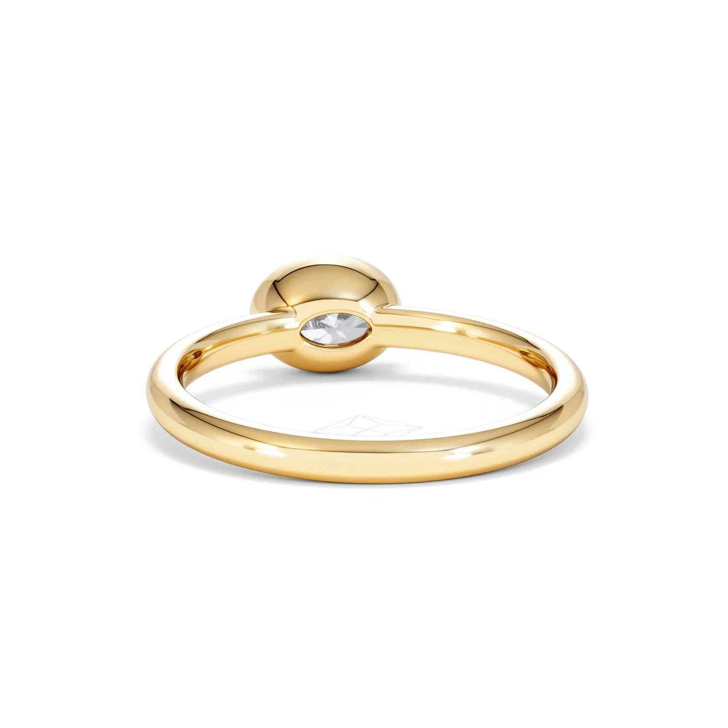 Horizon Oval Cut Lab Diamond Solitaire Ring 0.50ct H/SI in 9K Gold - Image 52
