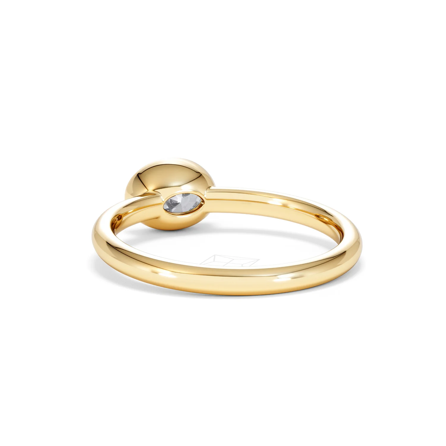 Horizon Oval Cut Lab Diamond Solitaire Ring 0.50ct H/SI in 9K Gold - Image 55