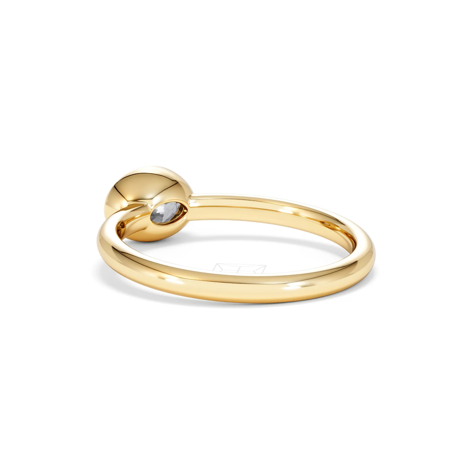 Horizon Oval Cut Lab Diamond Solitaire Ring 0.50ct H/SI in 9K Gold - Image 58