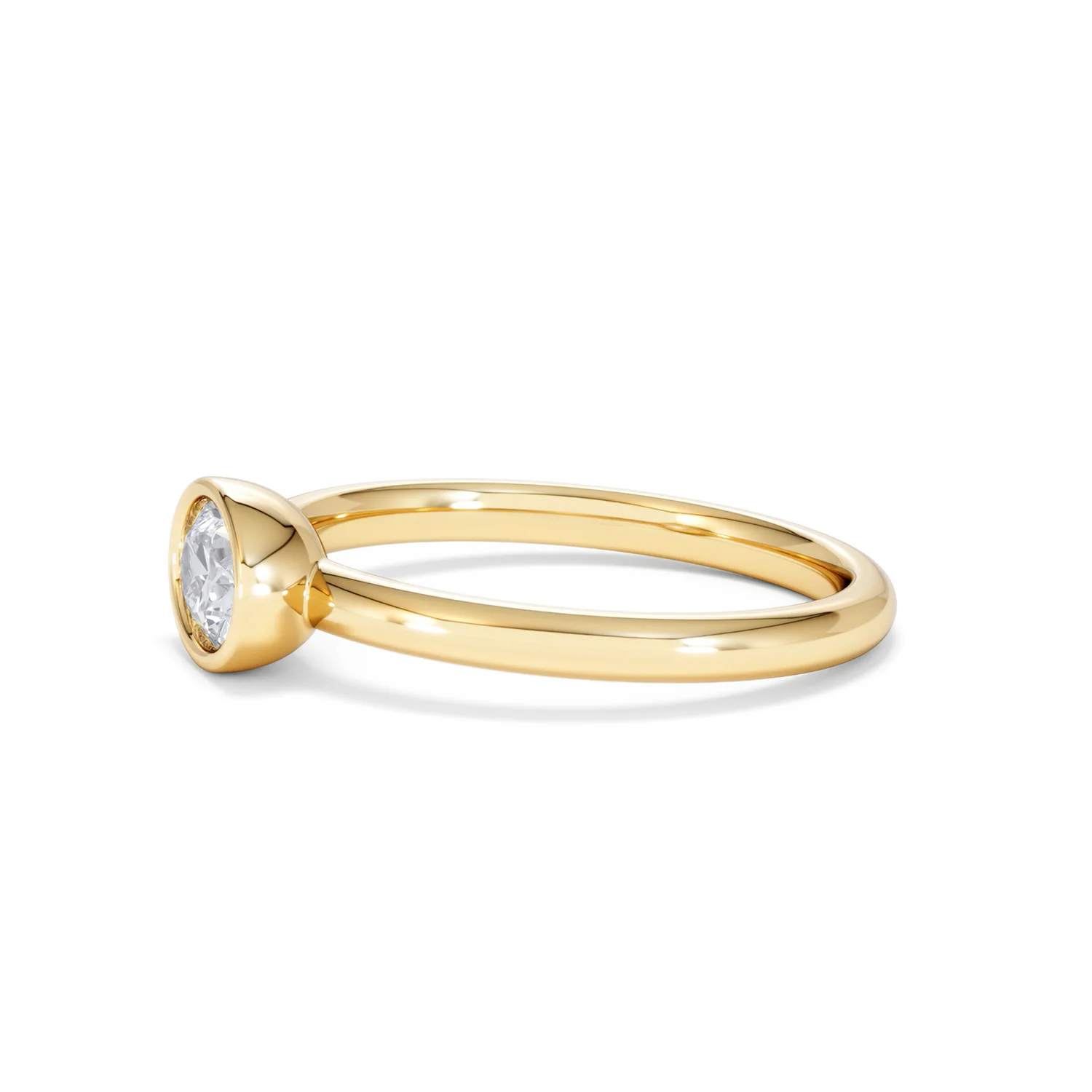 Horizon Oval Cut Lab Diamond Solitaire Ring 0.50ct H/SI in 9K Gold - Image 74