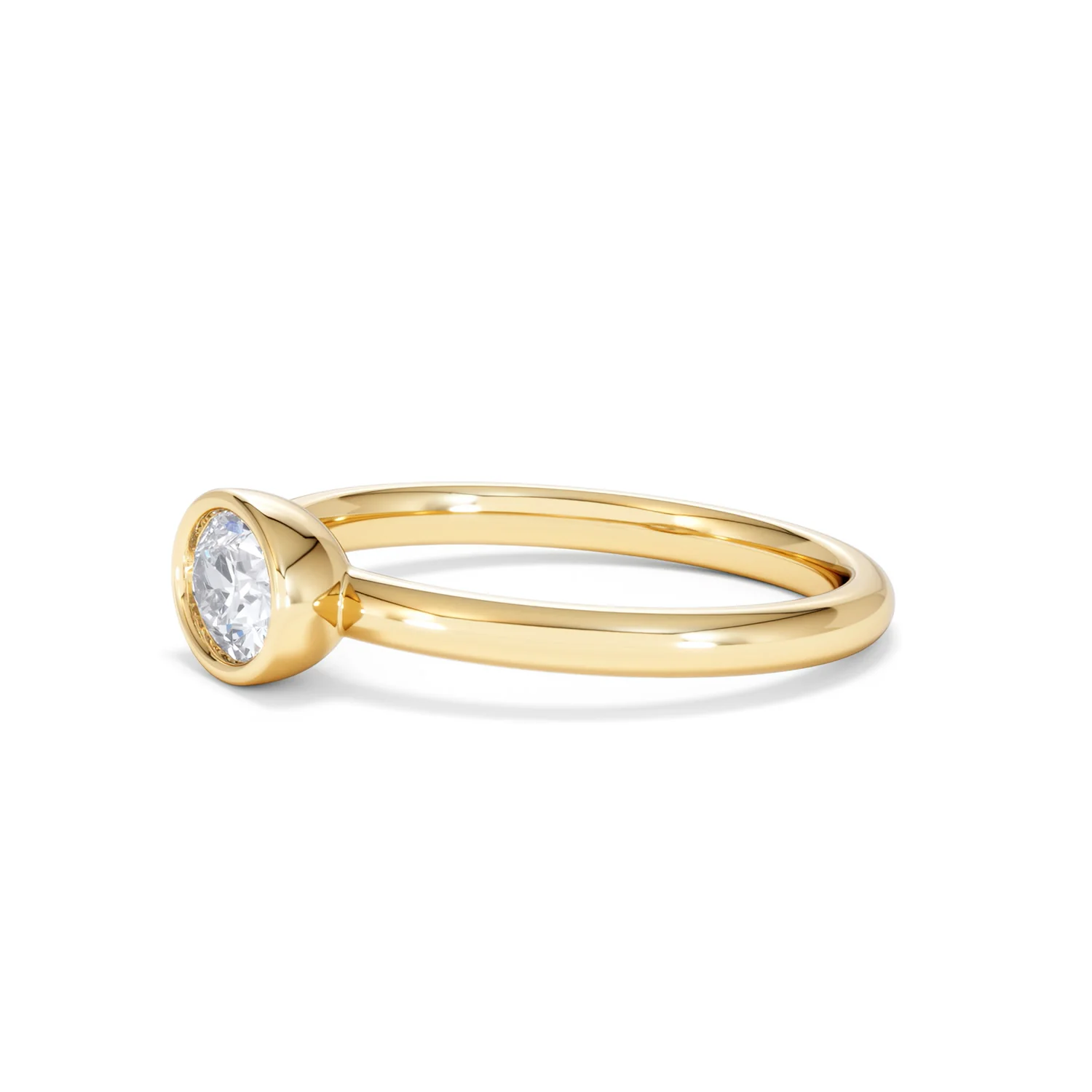 Horizon Oval Cut Lab Diamond Solitaire Ring 0.50ct H/SI in 9K Gold - Image 76