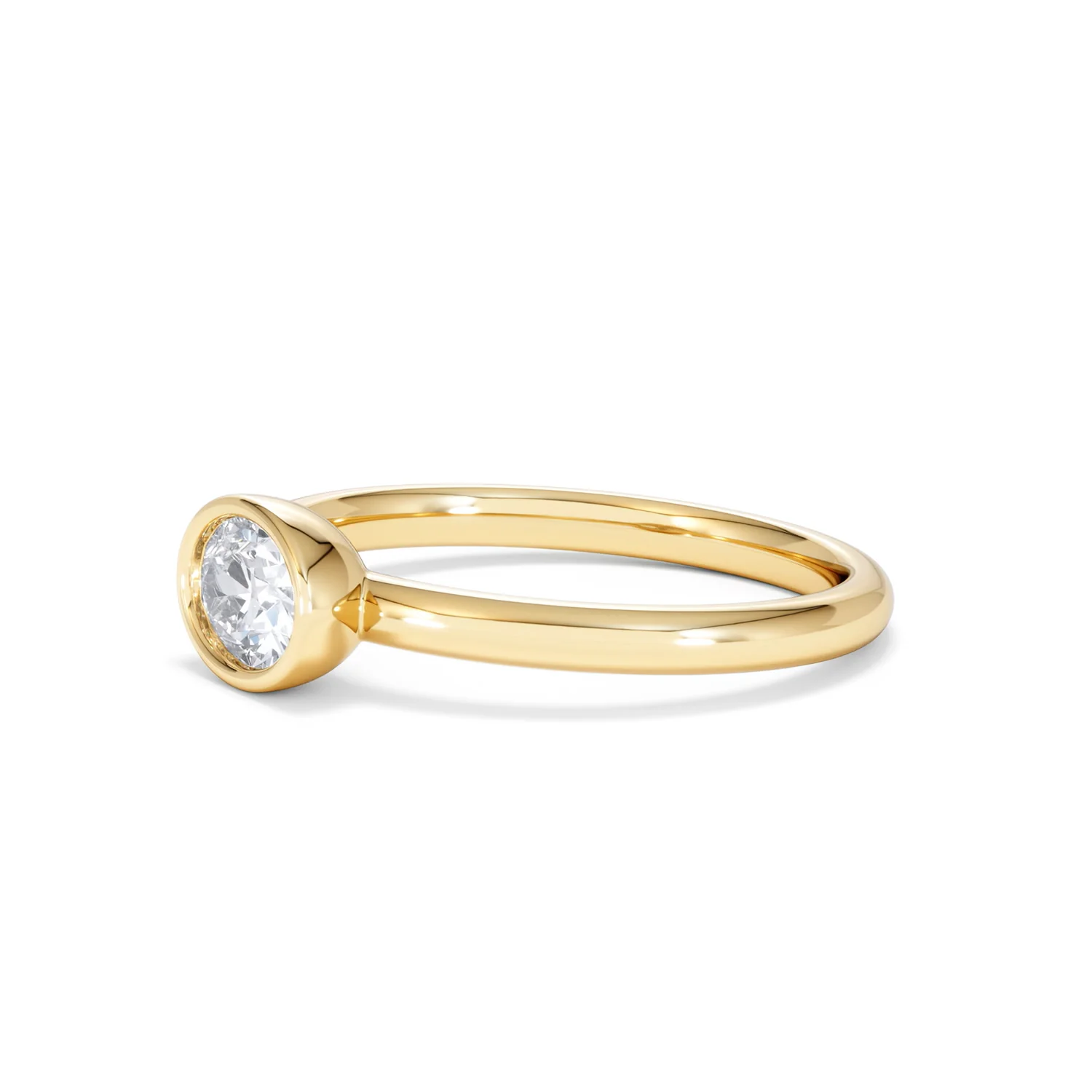 Horizon Oval Cut Lab Diamond Solitaire Ring 0.50ct H/SI in 9K Gold - Image 77