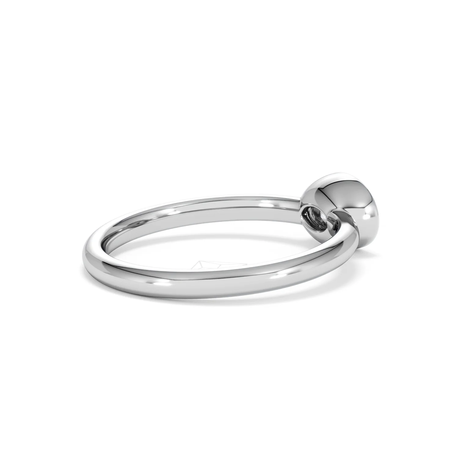 Horizon Oval Cut Lab Diamond Solitaire Ring 0.50ct H/SI in 9K White Gold - Image 37
