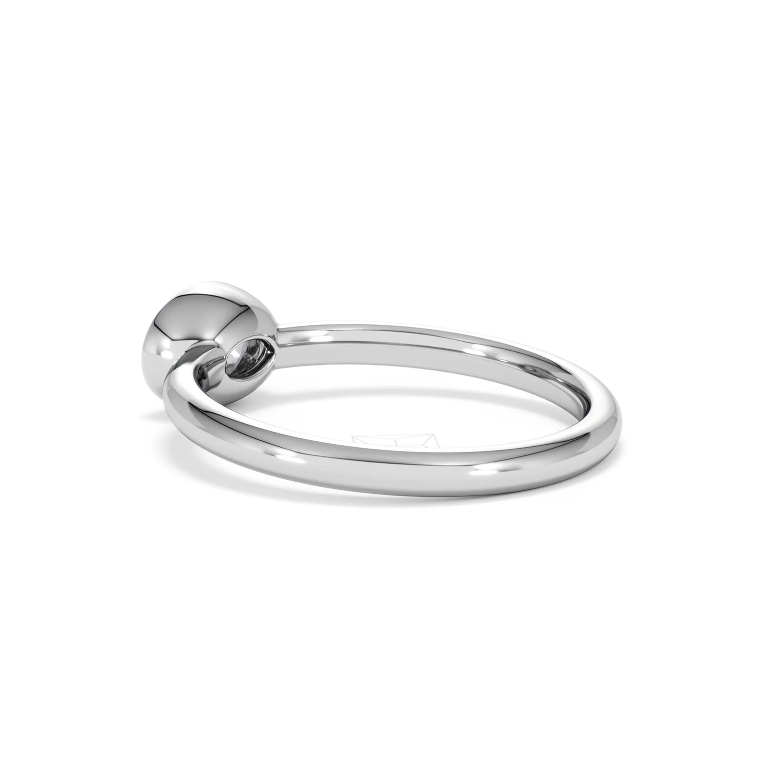 Horizon Oval Cut Lab Diamond Solitaire Ring 0.50ct H/SI in 9K White Gold - Image 61