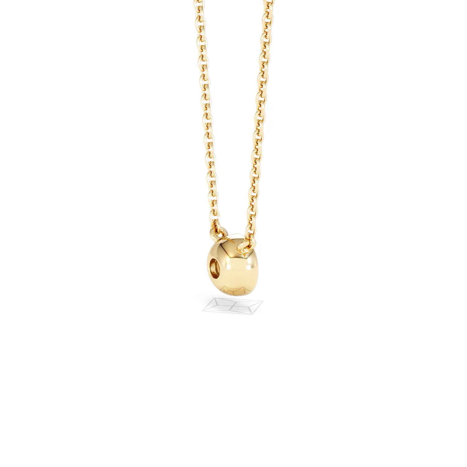 Horizon Round Cut Lab Diamond Solitaire Necklace 0.25ct H/SI in 18k Gold Vermeil - Image 37