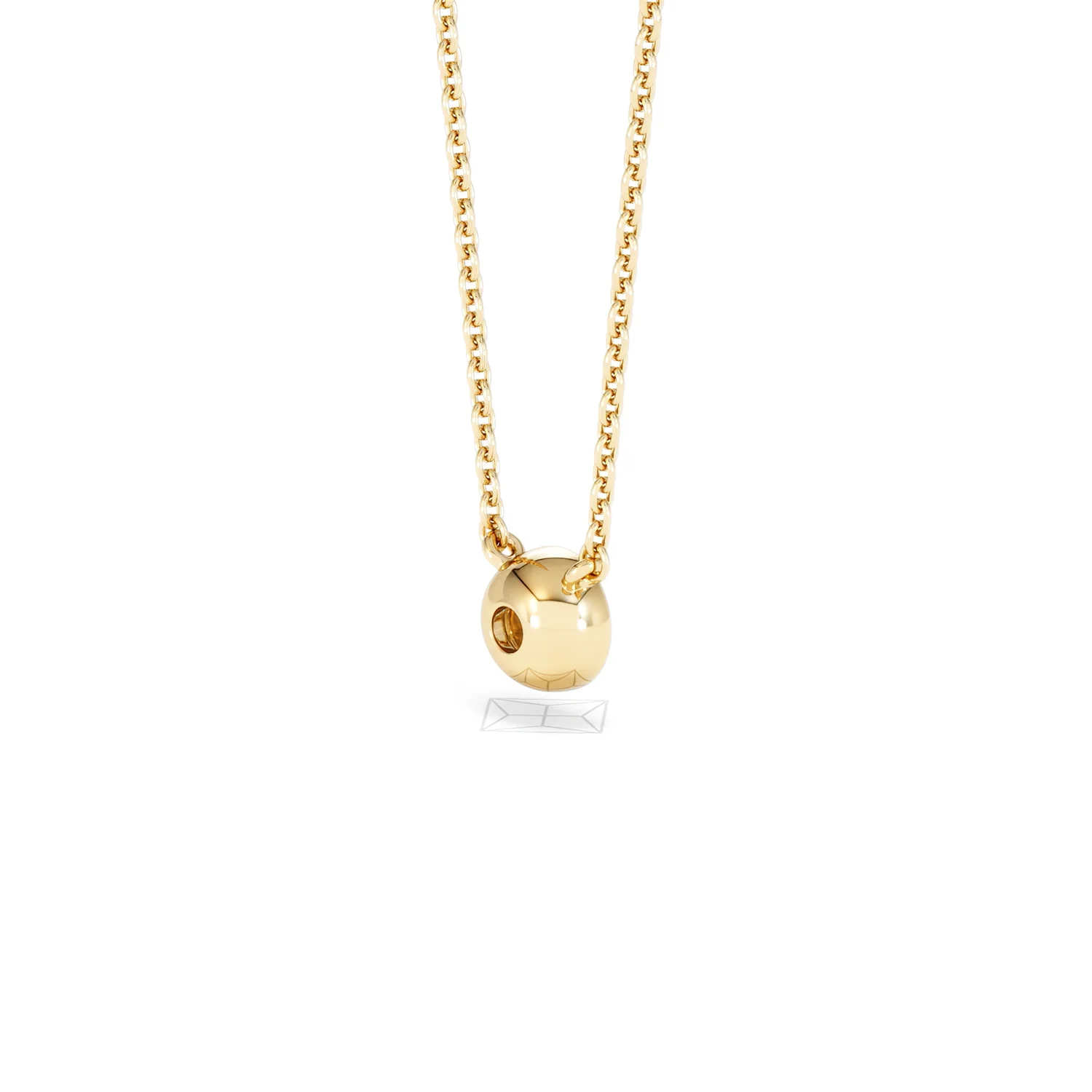 Horizon Round Cut Lab Diamond Solitaire Necklace 0.25ct H/SI in 18k Gold Vermeil - Image 39