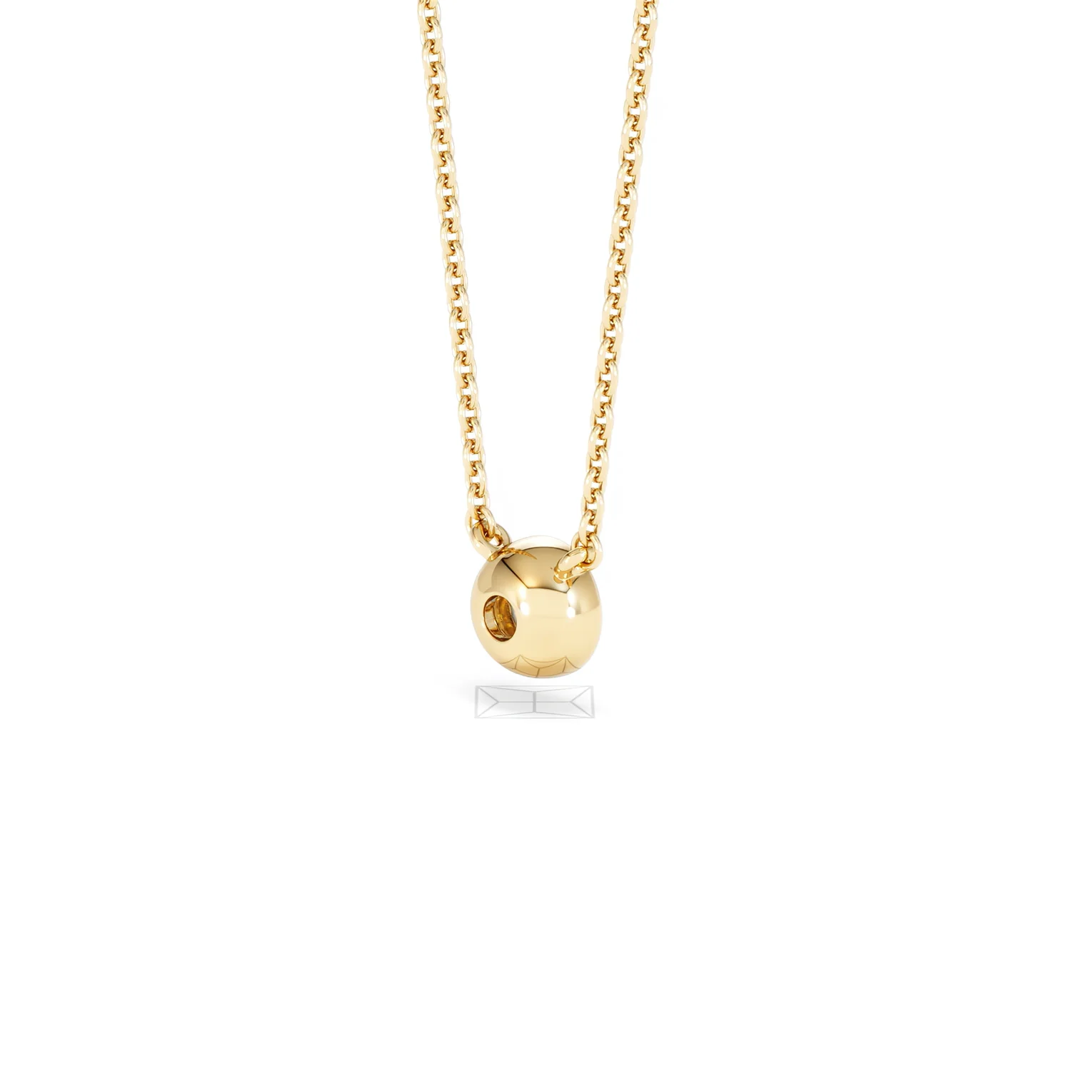 Horizon Round Cut Lab Diamond Solitaire Necklace 0.25ct H/SI in 18k Gold Vermeil - Image 40