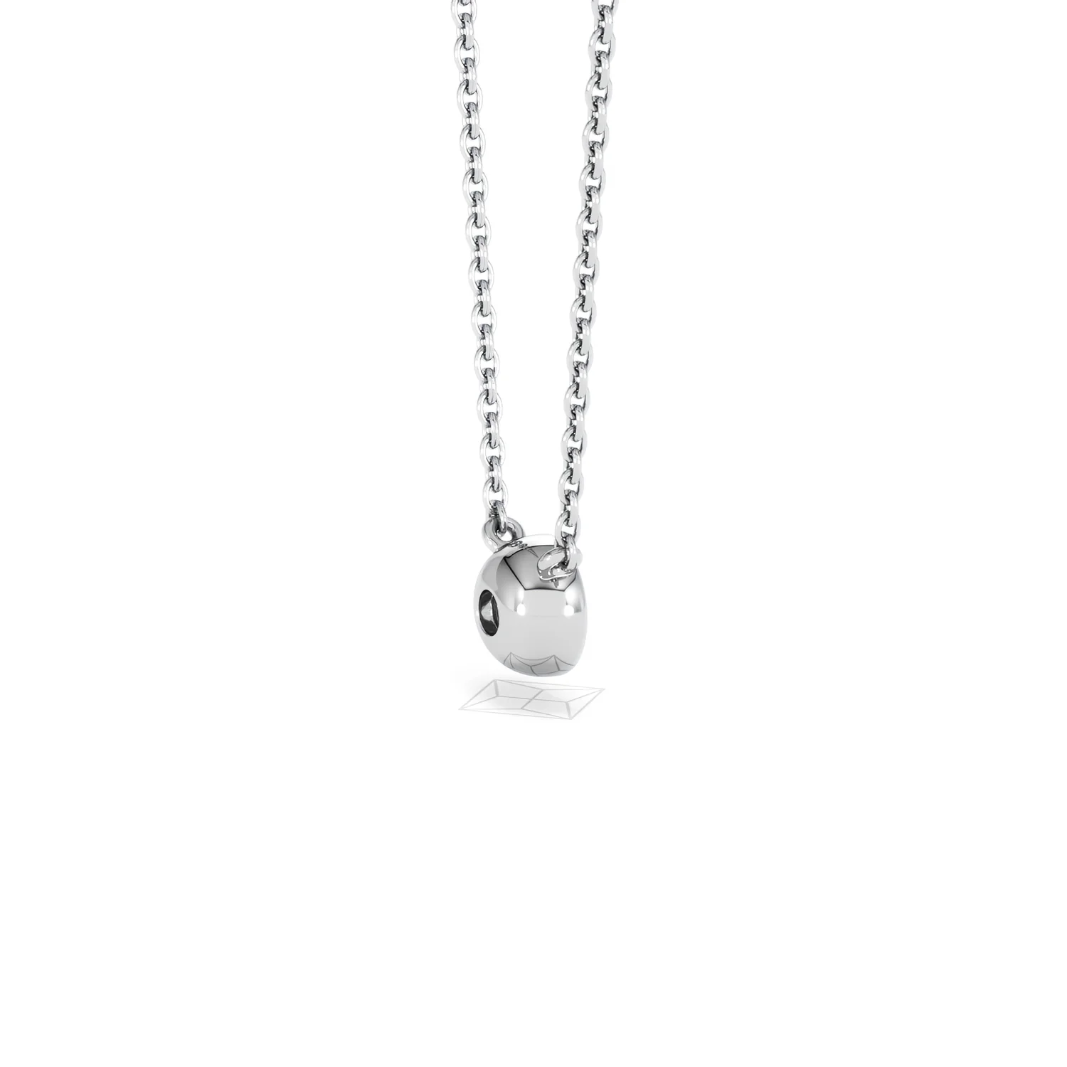 Horizon Round Cut Lab Diamond Solitaire Necklace 0.25ct H/SI in 925 Silver - Image 37