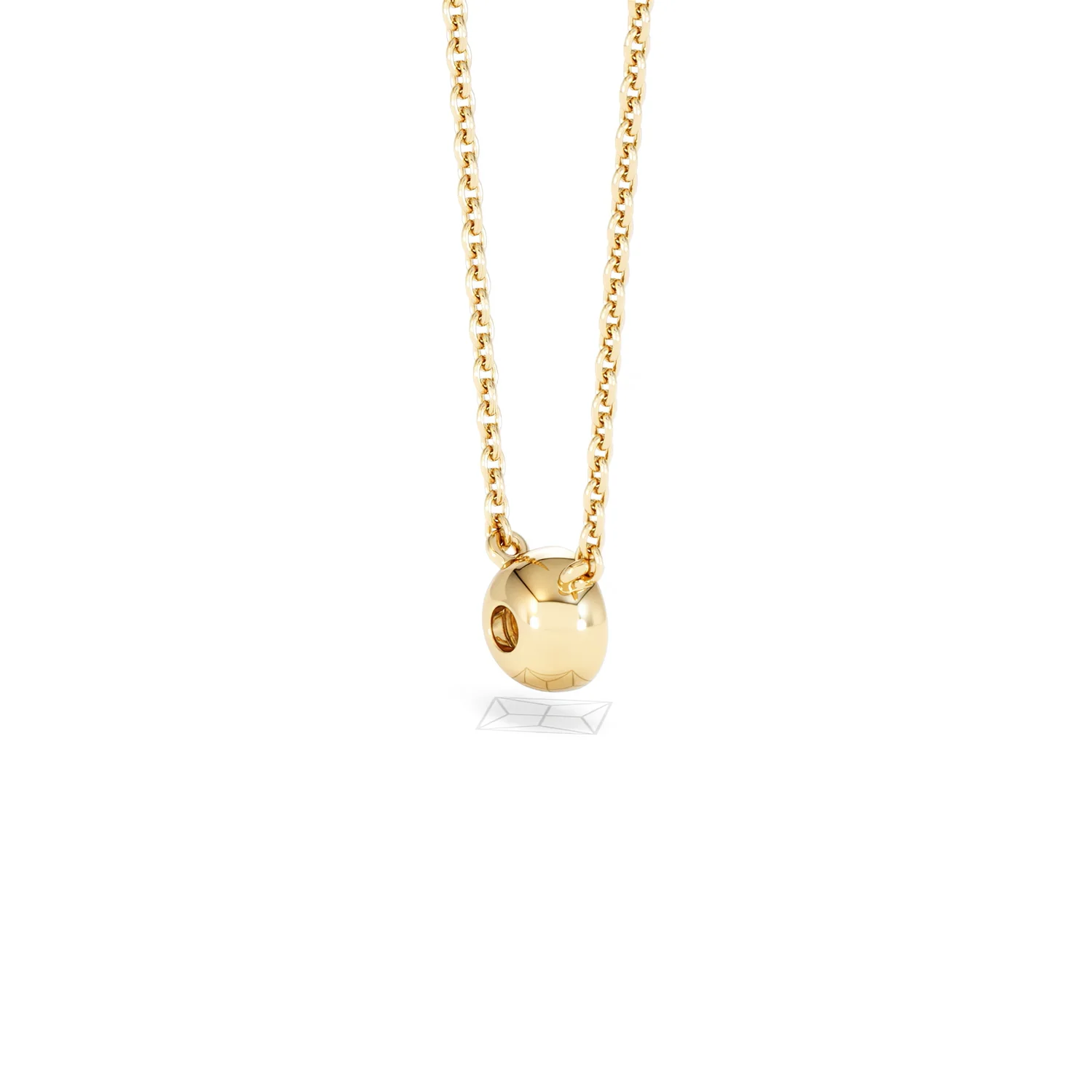 Horizon Round Cut Lab Diamond Solitaire Necklace 0.25ct H/SI in 9K Gold - Image 38