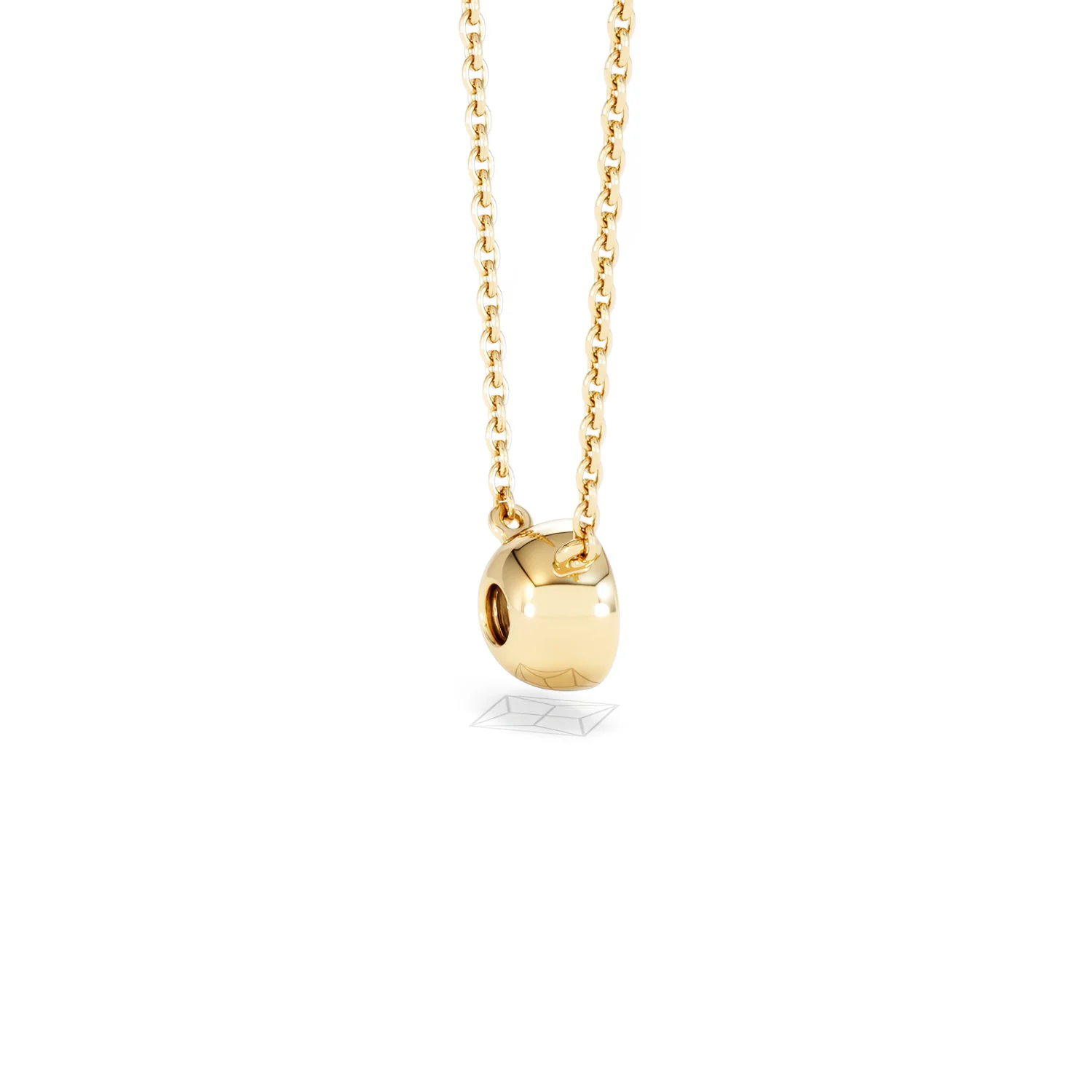 Horizon Round Cut Lab Diamond Solitaire Necklace 0.50ct H/SI in 9K Gold - Image 37