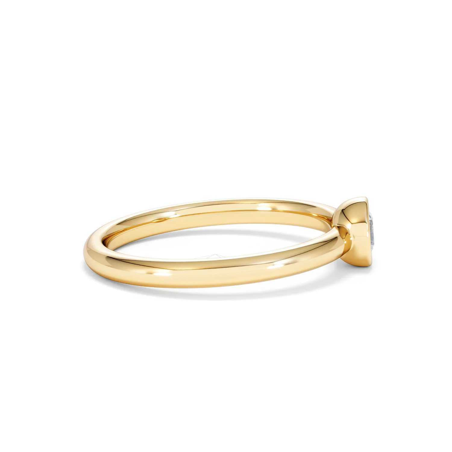Horizon Round Cut Lab Diamond Solitaire Ring 0.25ct H/SI in 18k Gold Vermeil - Image 29