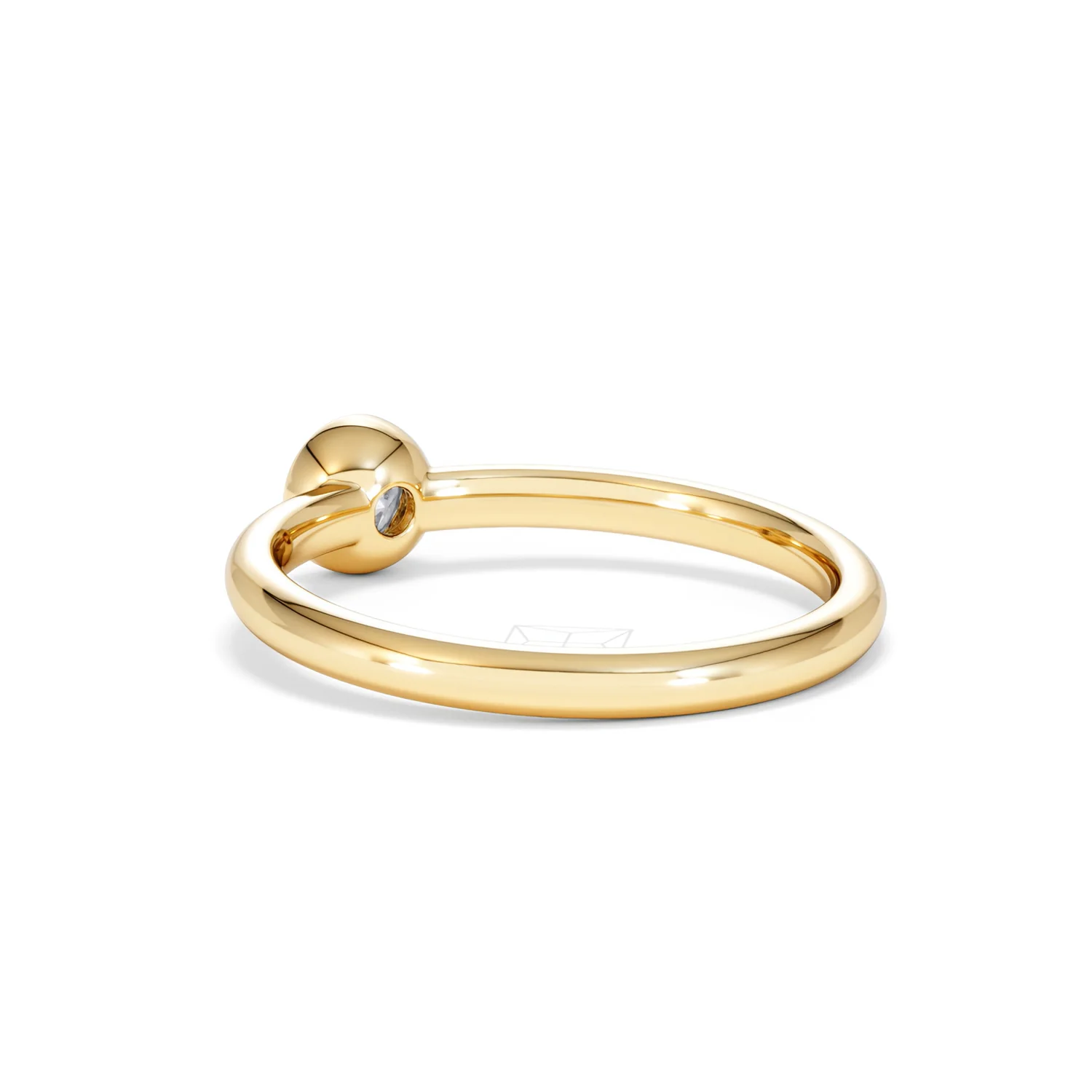 Horizon Round Cut Lab Diamond Solitaire Ring 0.25ct H/SI in 18k Gold Vermeil - Image 58