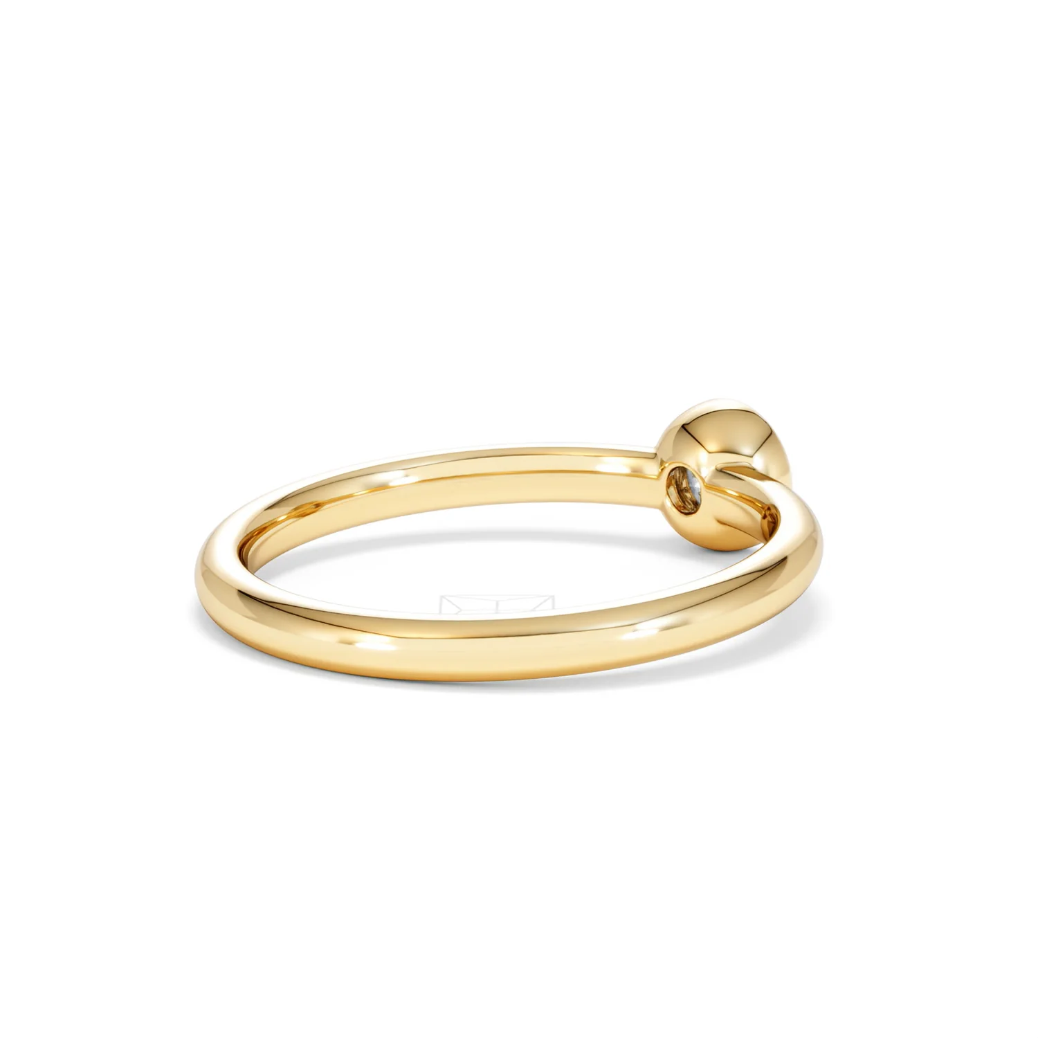 Horizon Round Cut Lab Diamond Solitaire Ring 0.25ct H/SI in 9K Gold - Image 40