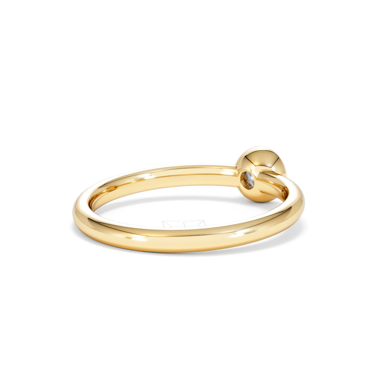 Horizon Round Cut Lab Diamond Solitaire Ring 0.25ct H/SI in 9K Gold - Image 41