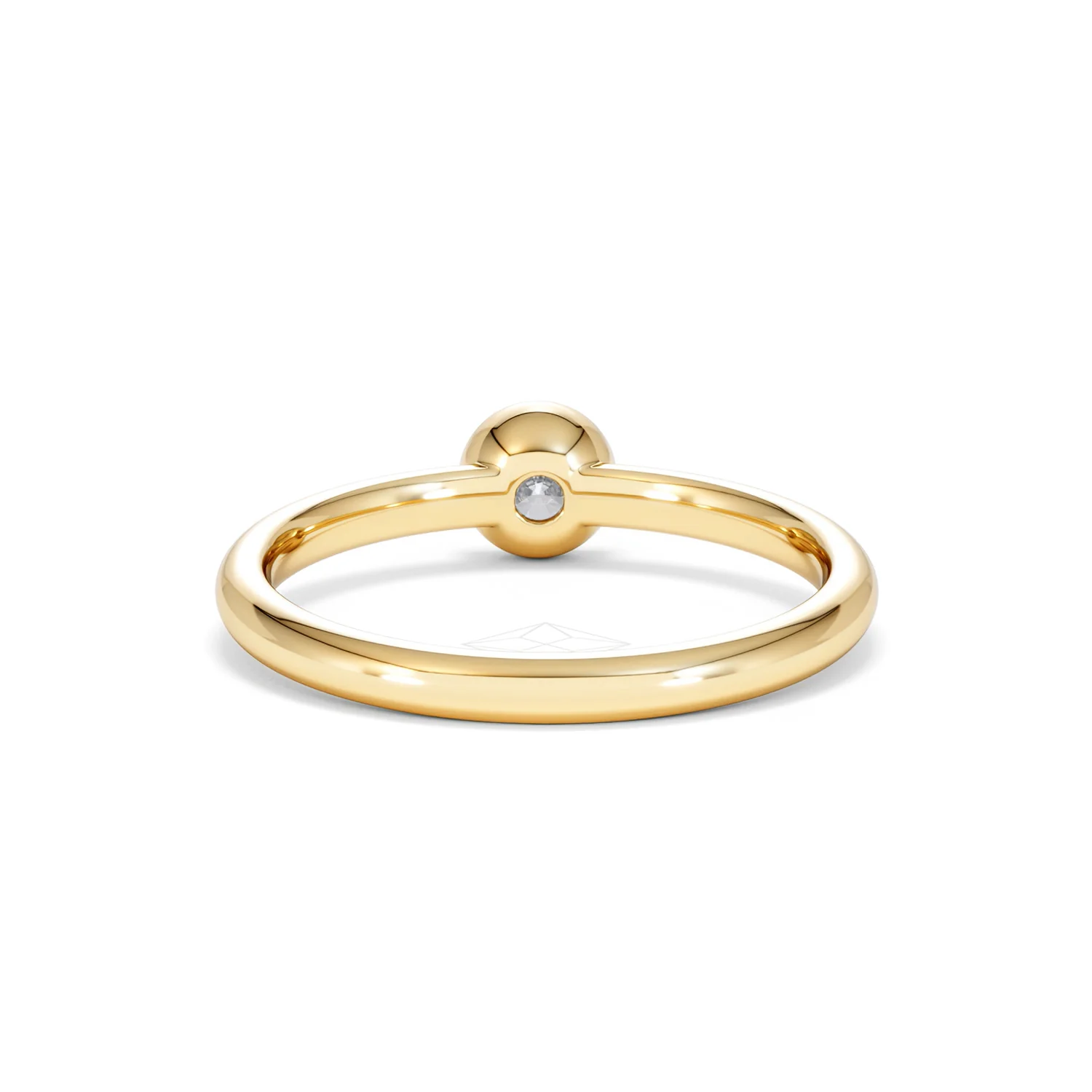Horizon Round Cut Lab Diamond Solitaire Ring 0.25ct H/SI in 9K Gold - Image 50