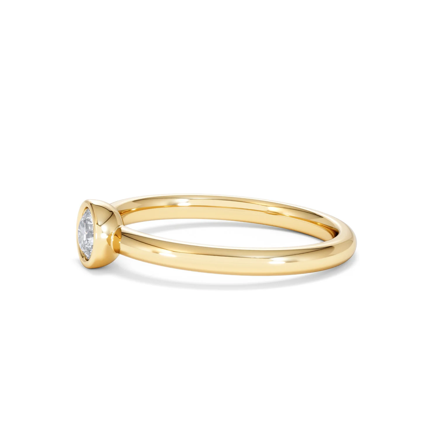 Horizon Round Cut Lab Diamond Solitaire Ring 0.25ct H/SI in 9K Gold - Image 74