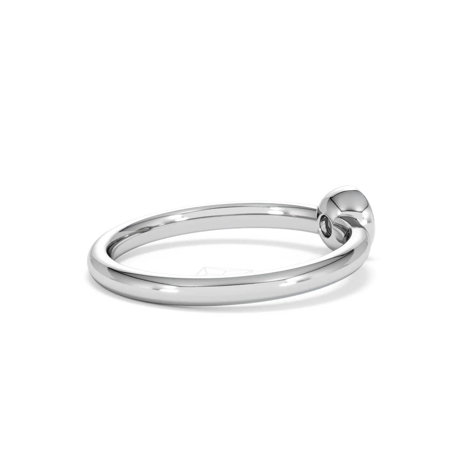 Horizon Round Cut Lab Diamond Solitaire Ring 0.25ct H/SI in 9K White Gold - Image 37