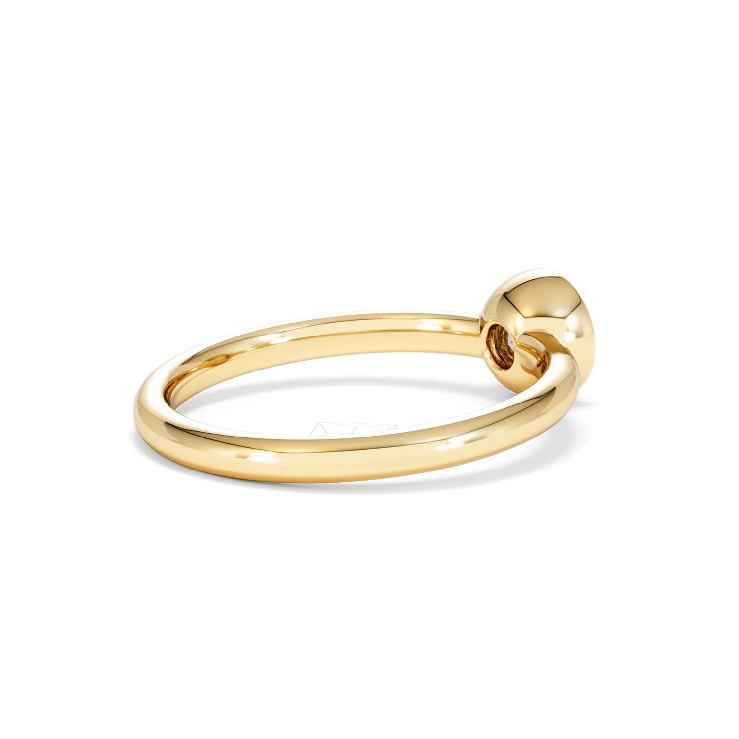 Horizon Round Cut Lab Diamond Solitaire Ring 0.50ct H/SI in 9K Gold - Image 38