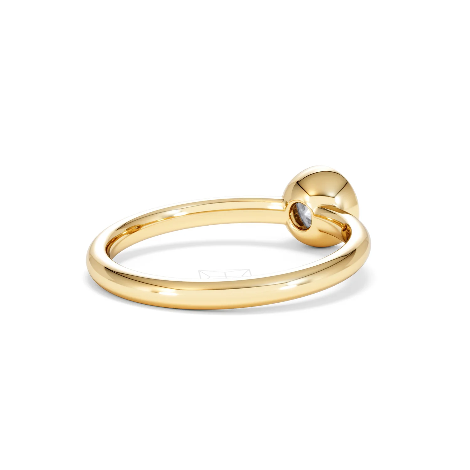 Horizon Round Cut Lab Diamond Solitaire Ring 0.50ct H/SI in 9K Gold - Image 41