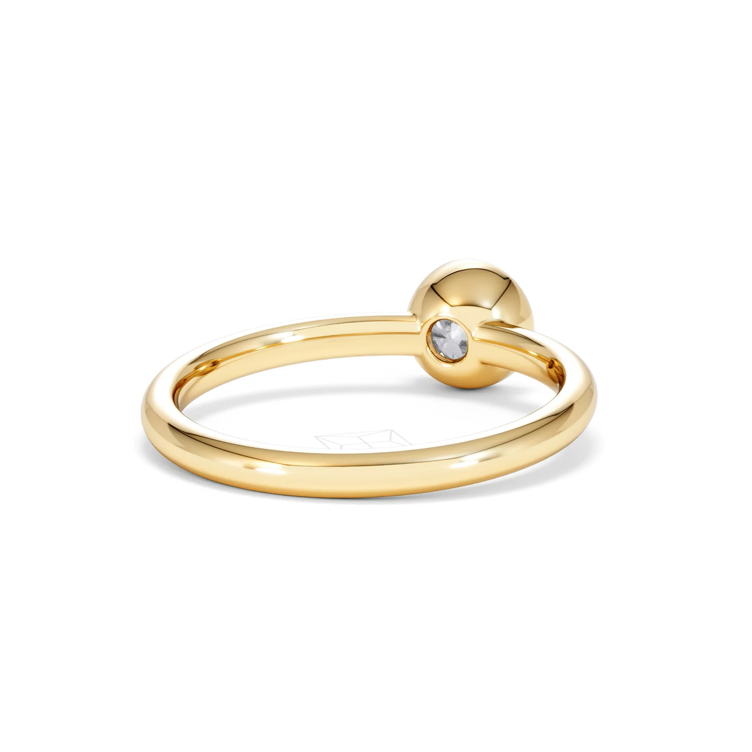 Horizon Round Cut Lab Diamond Solitaire Ring 0.50ct H/SI in 9K Gold - Image 44