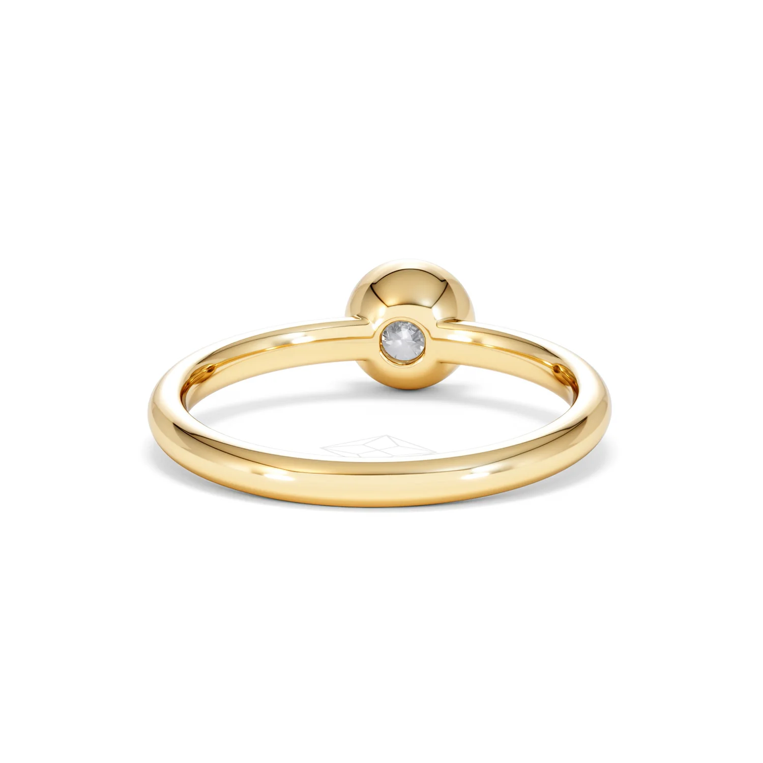 Horizon Round Cut Lab Diamond Solitaire Ring 0.50ct H/SI in 9K Gold - Image 48