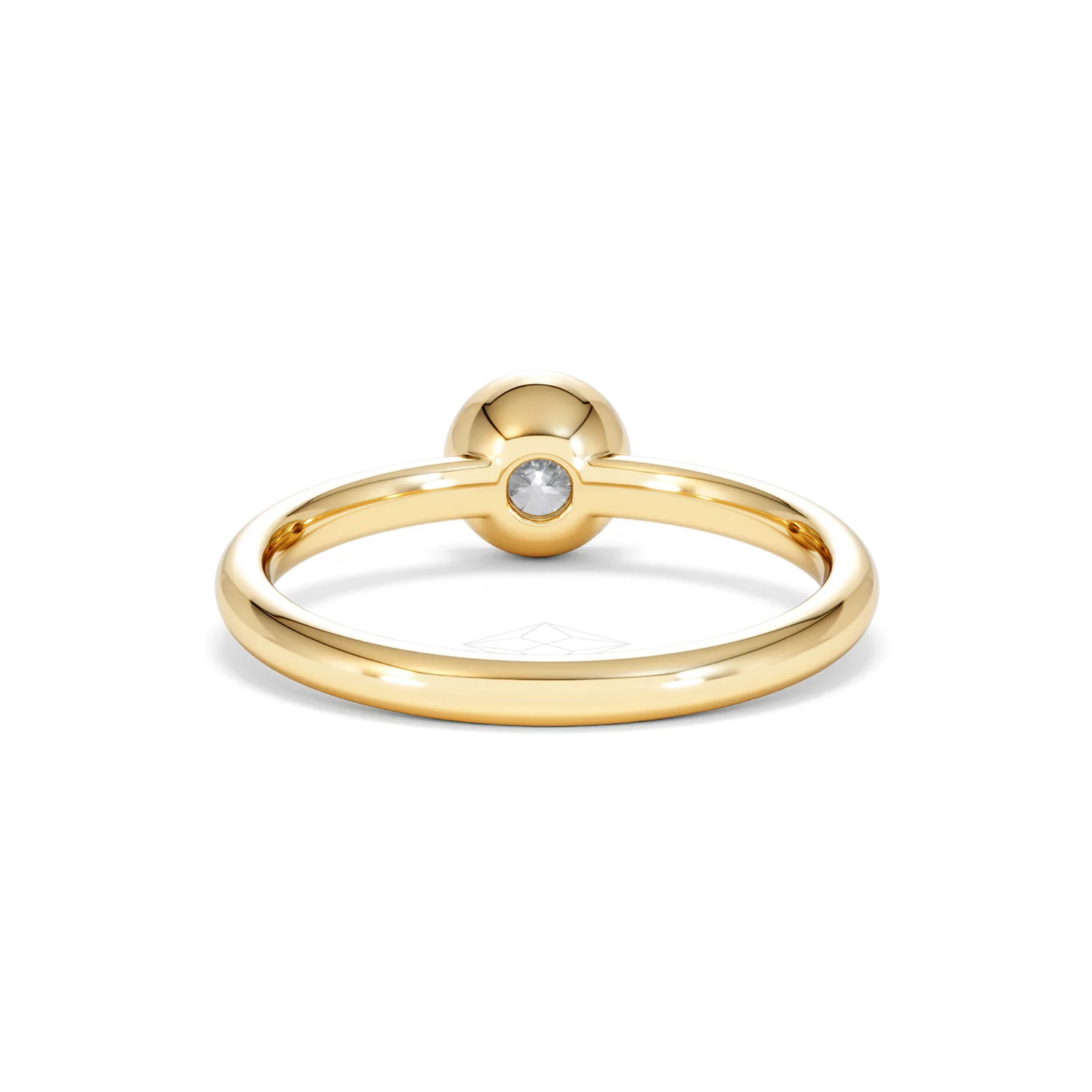 Horizon Round Cut Lab Diamond Solitaire Ring 0.50ct H/SI in 9K Gold - Image 50