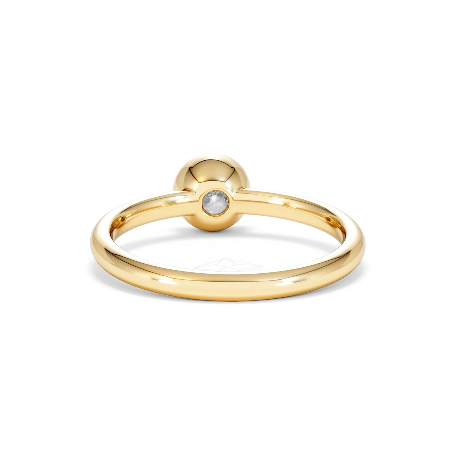 Horizon Round Cut Lab Diamond Solitaire Ring 0.50ct H/SI in 9K Gold - Image 51