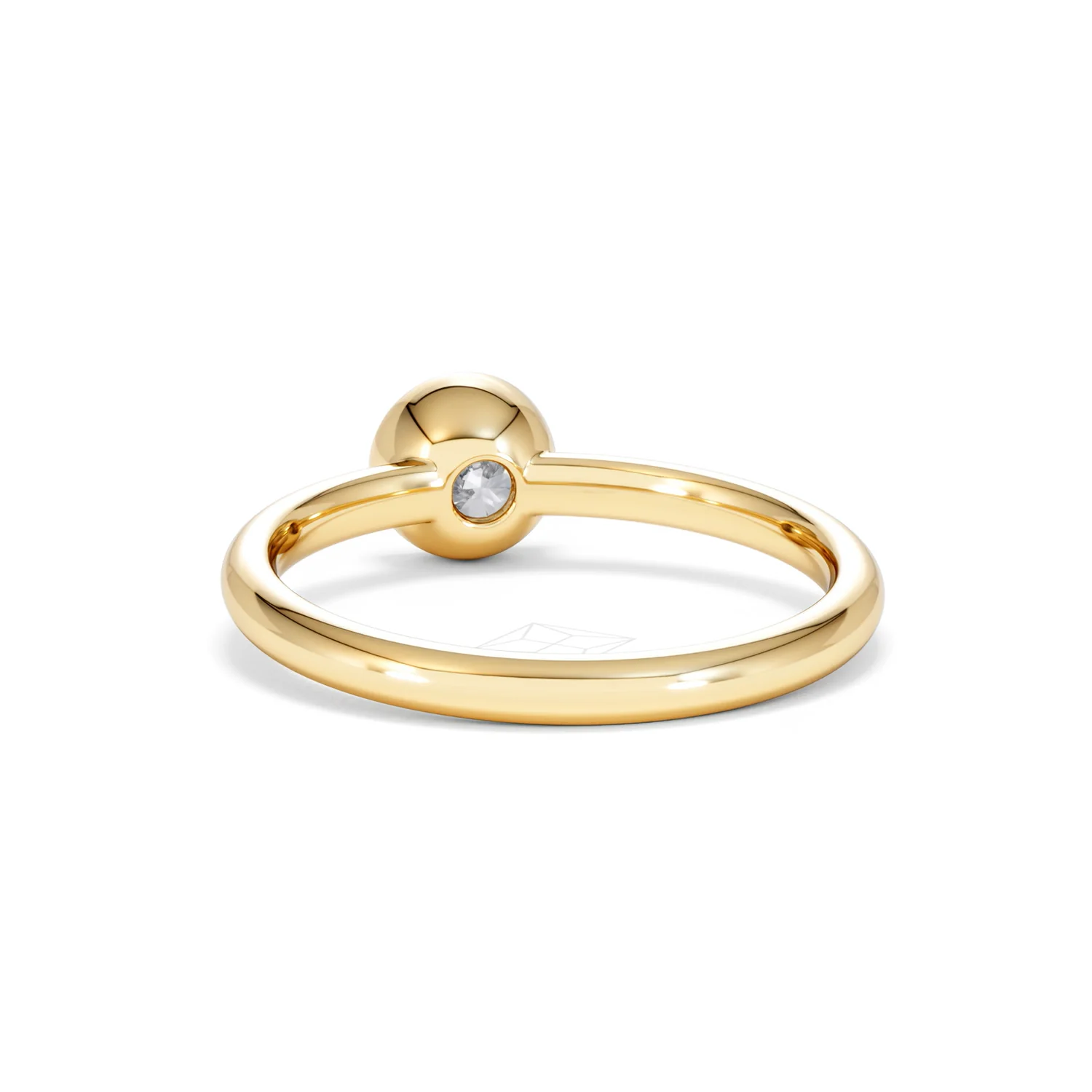 Horizon Round Cut Lab Diamond Solitaire Ring 0.50ct H/SI in 9K Gold - Image 53