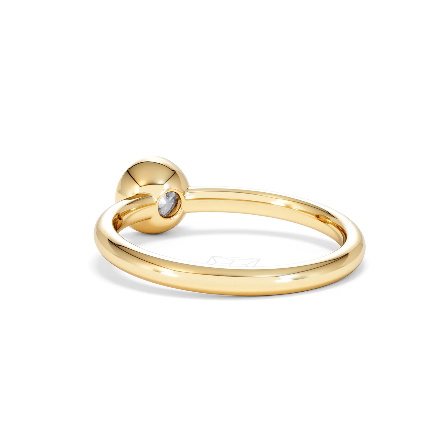 Horizon Round Cut Lab Diamond Solitaire Ring 0.50ct H/SI in 9K Gold - Image 57