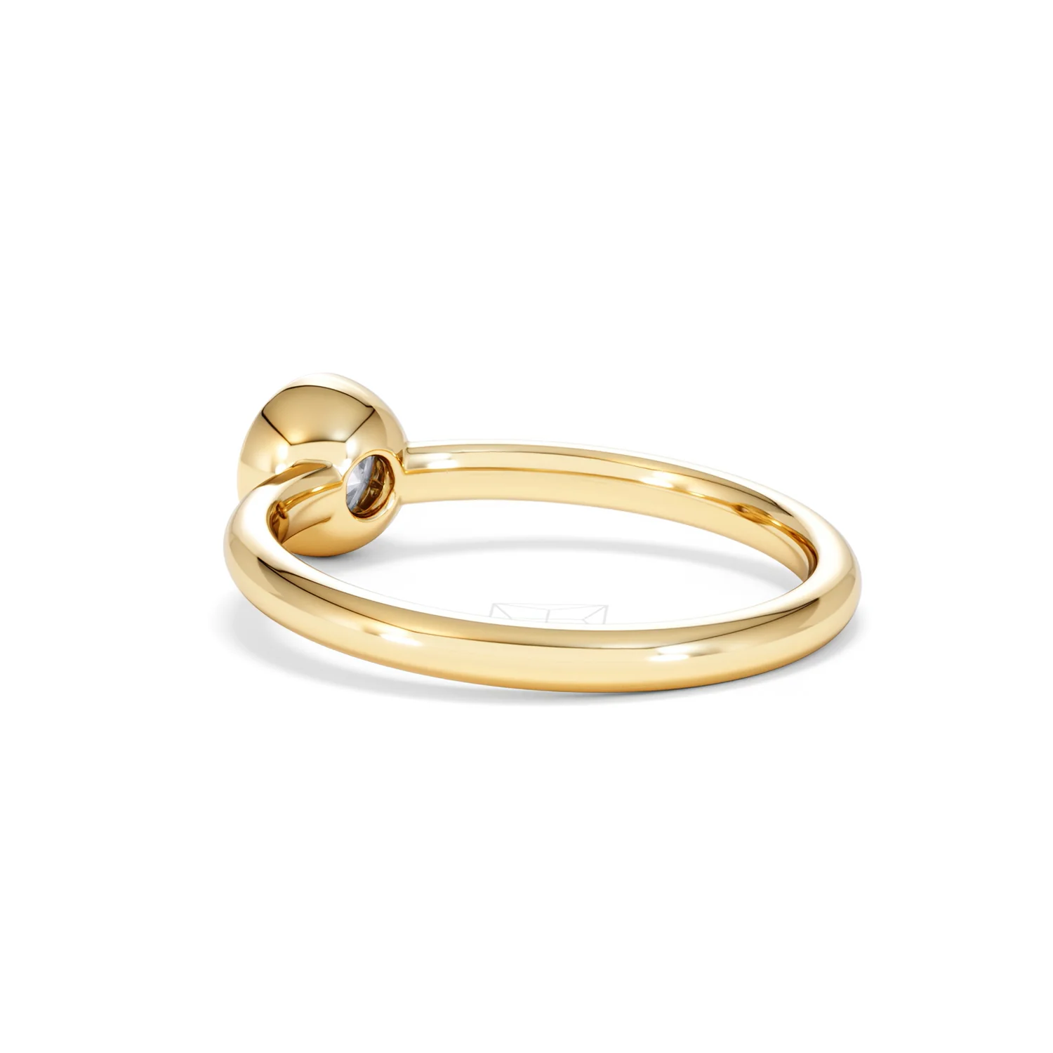 Horizon Round Cut Lab Diamond Solitaire Ring 0.50ct H/SI in 9K Gold - Image 59