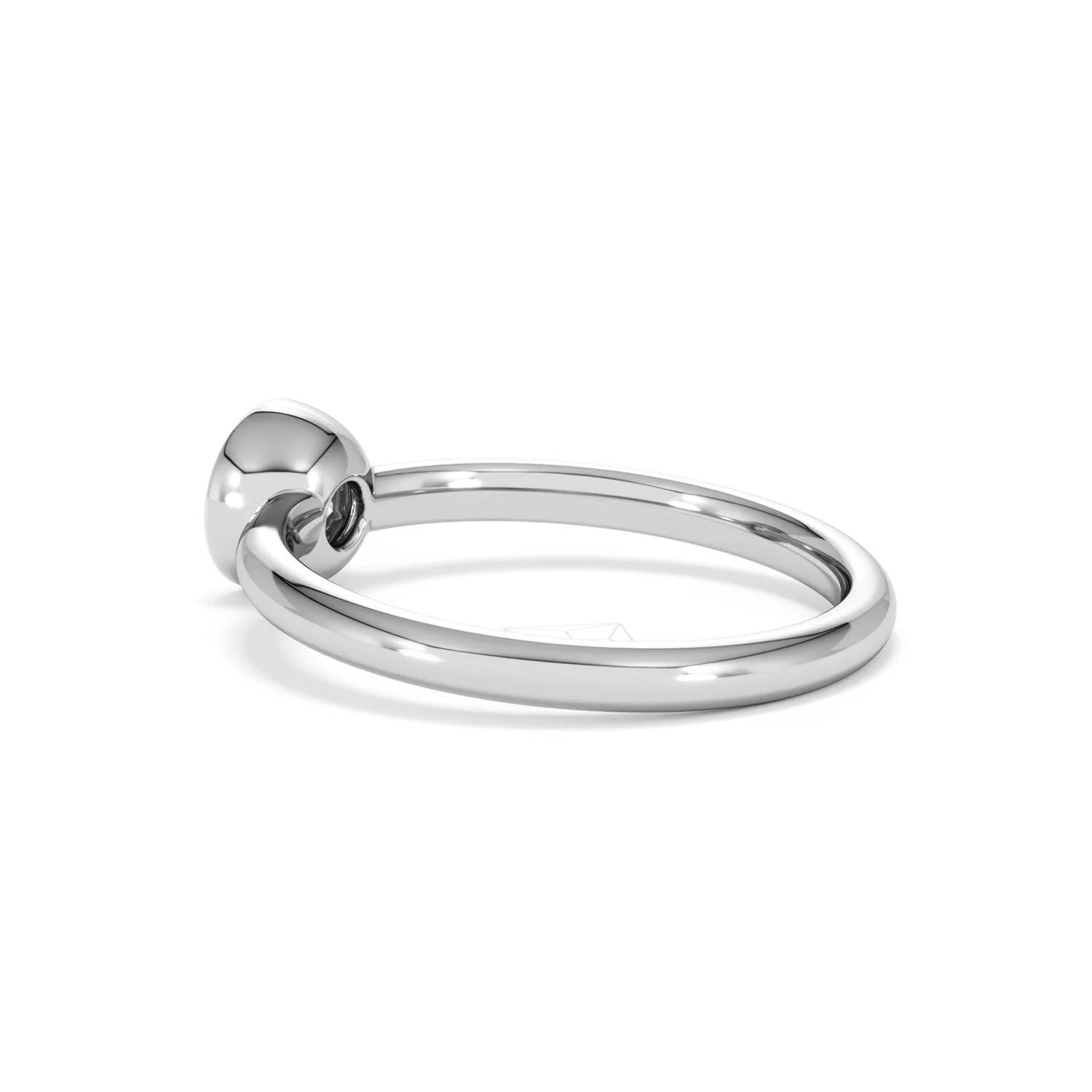 Horizon Round Cut Lab Diamond Solitaire Ring 0.50ct H/SI in 9K White Gold - Image 62
