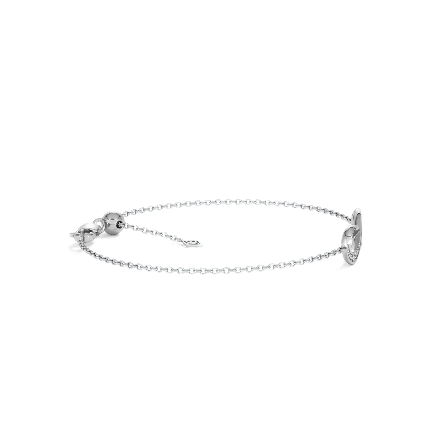 Infinity Love 0.08ct Lab Diamond Chain Bracelet in Sterling Silver - Image 26
