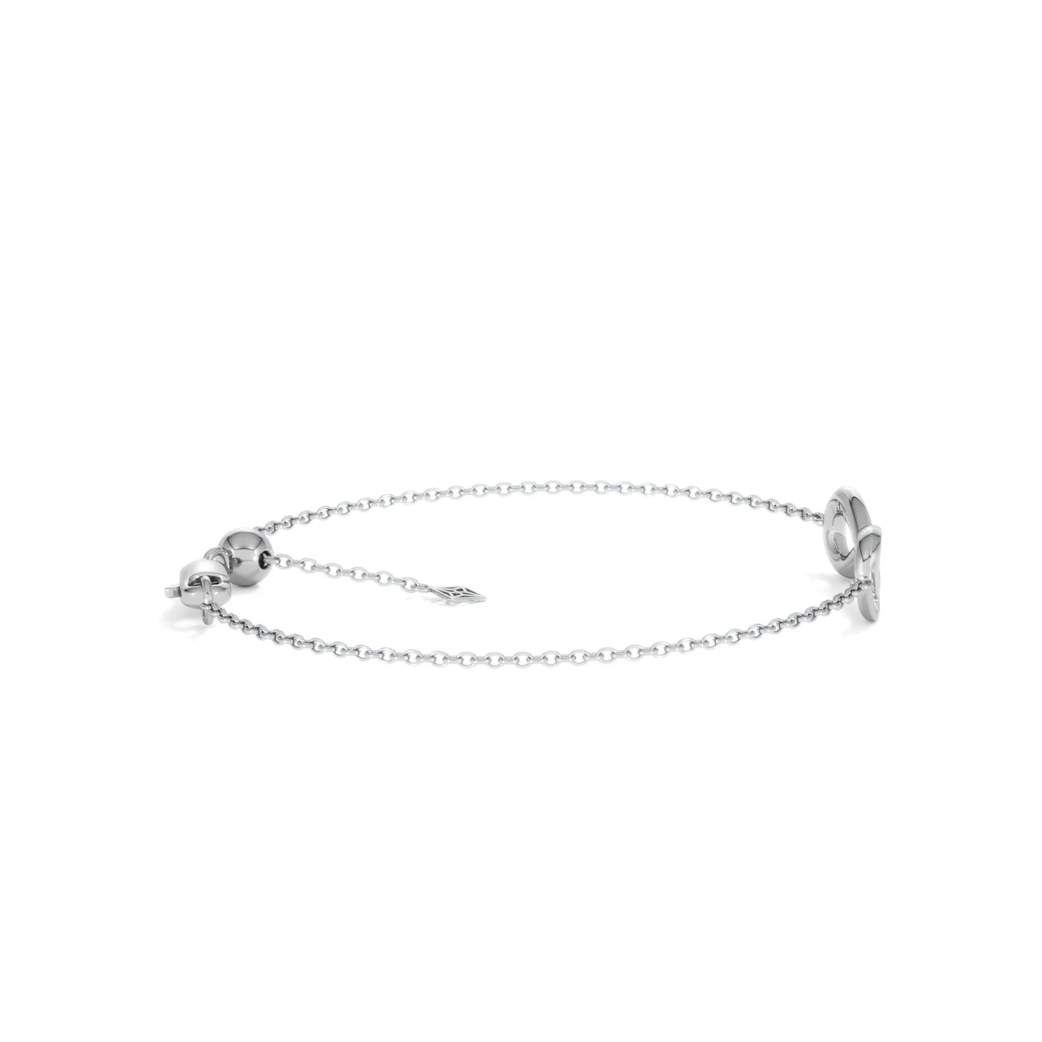 Infinity Love 0.08ct Lab Diamond Chain Bracelet in Sterling Silver - Image 29