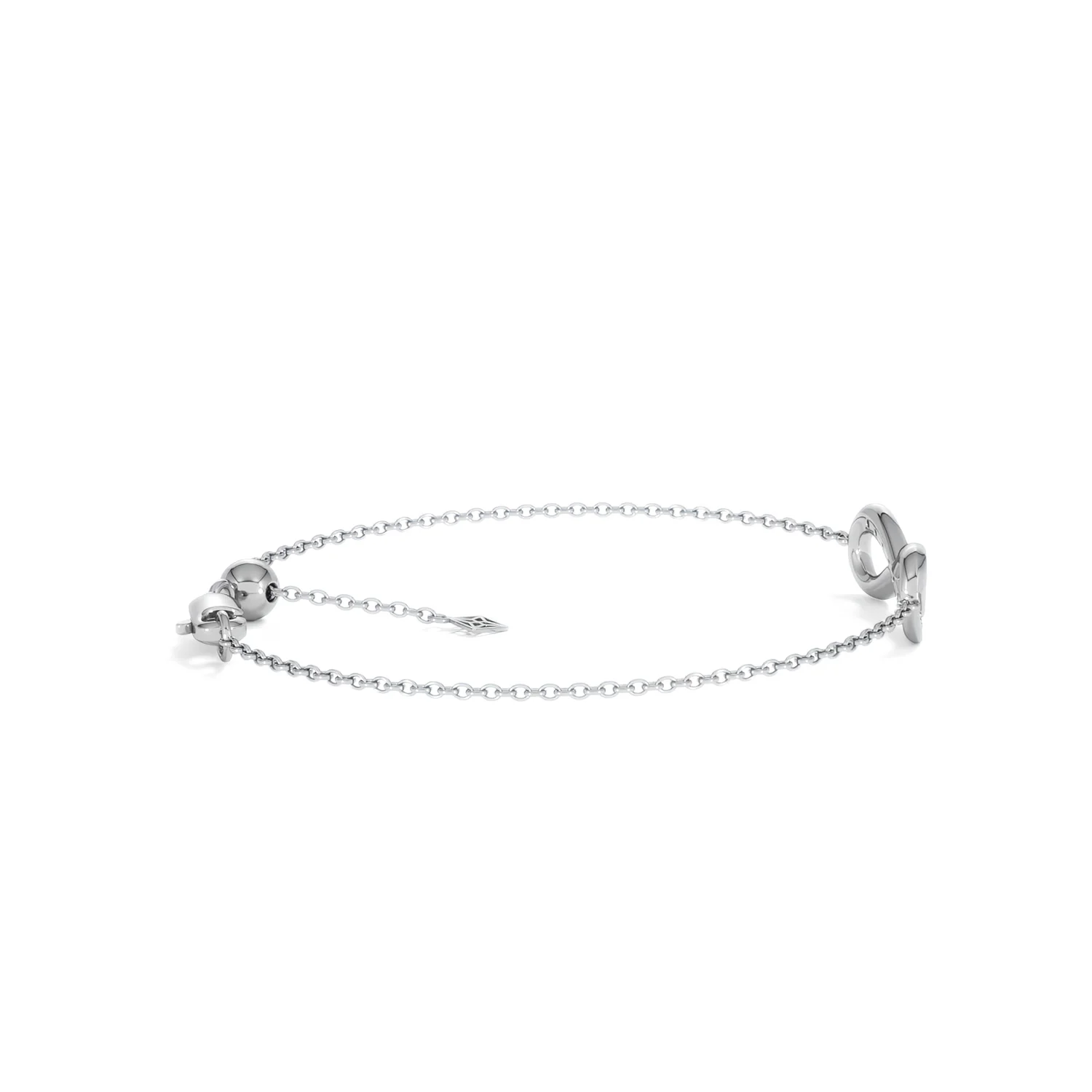 Infinity Love 0.08ct Lab Diamond Chain Bracelet in Sterling Silver - Image 30