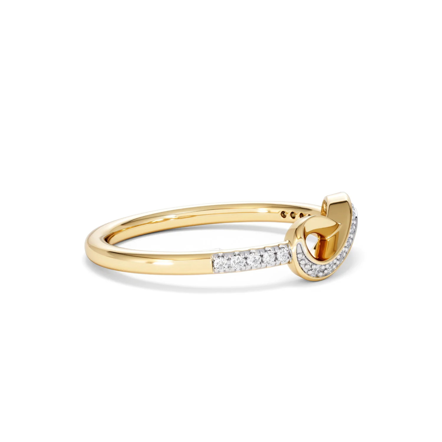 Infinity Love 0.13ct Lab Diamond Pavé Ring in 18K Gold Vermeil - Image 25