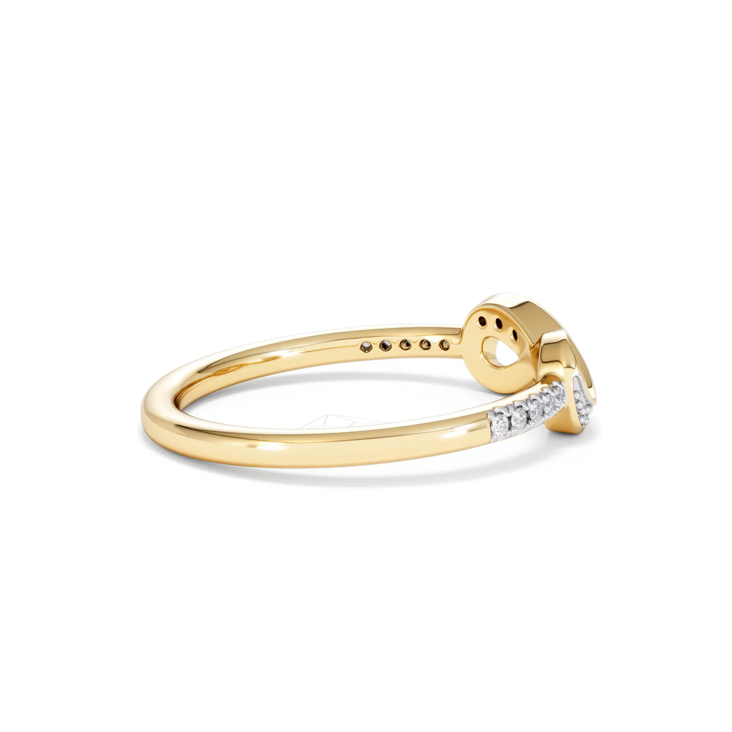 Infinity Love 0.13ct Lab Diamond Pavé Ring in 18K Gold Vermeil - Image 33