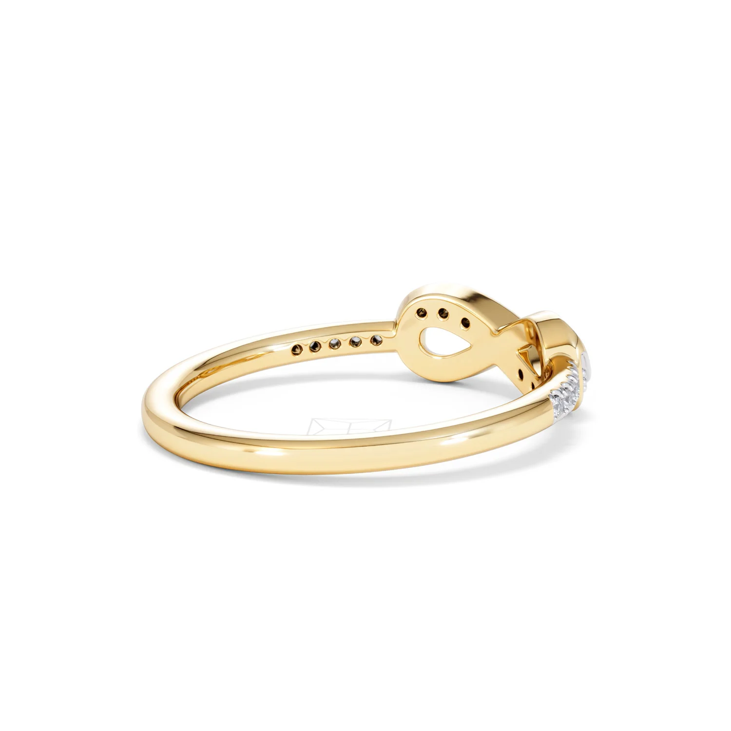 Infinity Love 0.13ct Lab Diamond Pavé Ring in 18K Gold Vermeil - Image 38