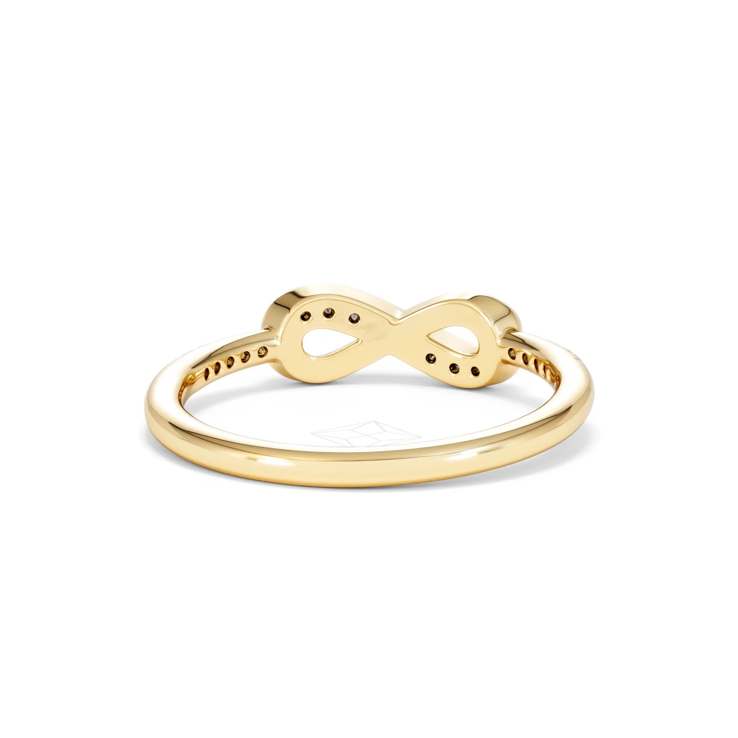 Infinity Love 0.13ct Lab Diamond Pavé Ring in 18K Gold Vermeil - Image 47