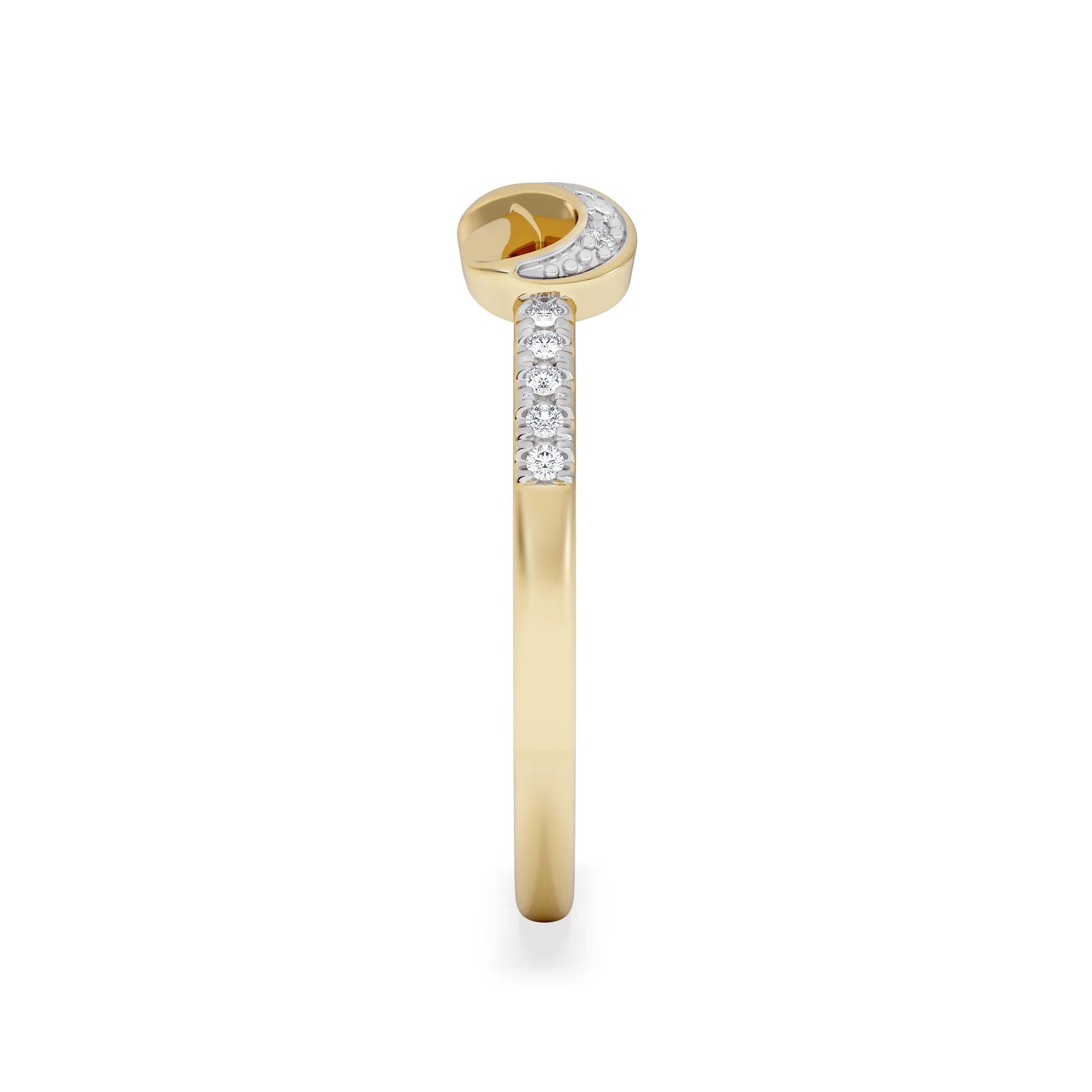 Infinity Love 0.13ct Lab Diamond Pavé Ring in 18K Gold Vermeil - Image 5
