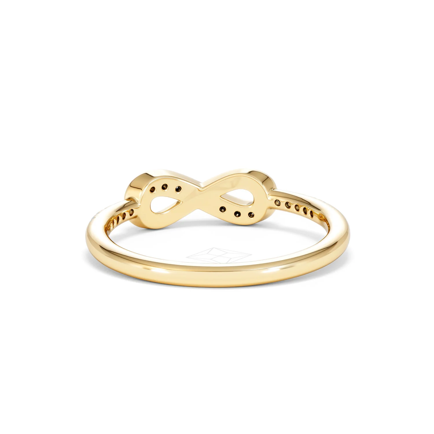 Infinity Love 0.13ct Lab Diamond Pavé Ring in 18K Gold Vermeil - Image 51