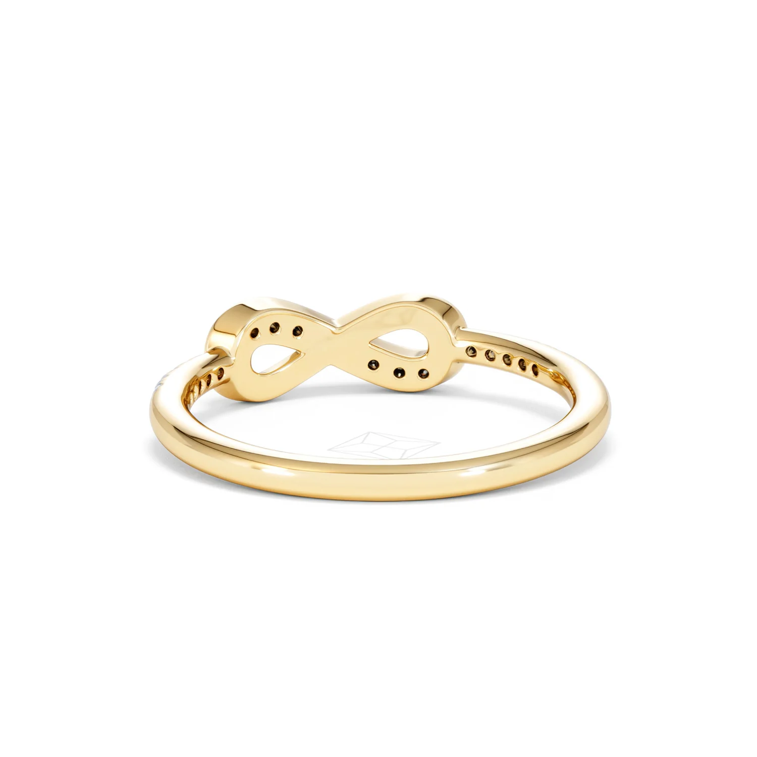 Infinity Love 0.13ct Lab Diamond Pavé Ring in 18K Gold Vermeil - Image 52