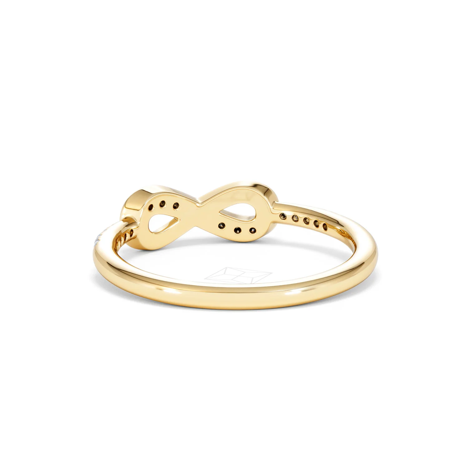 Infinity Love 0.13ct Lab Diamond Pavé Ring in 18K Gold Vermeil - Image 53