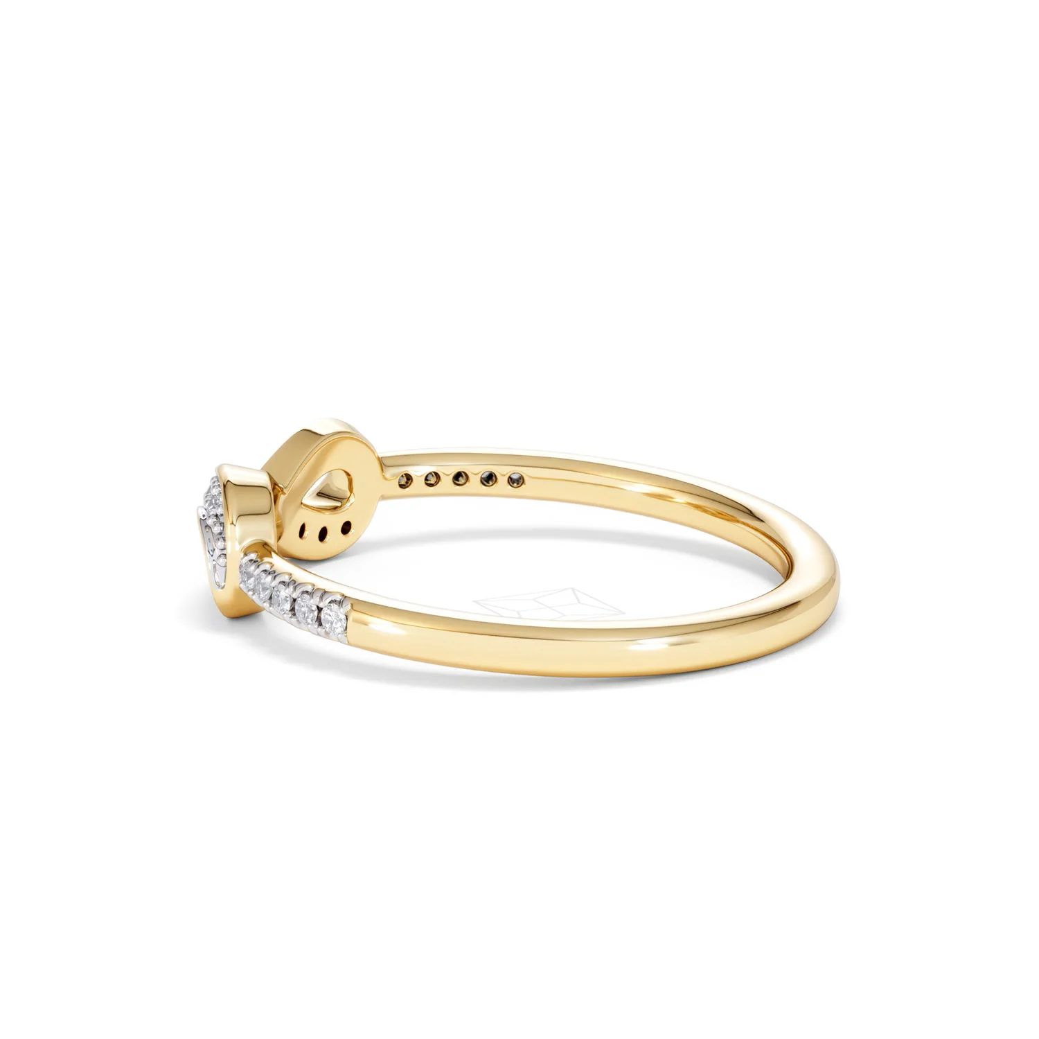 Infinity Love 0.13ct Lab Diamond Pavé Ring in 18K Gold Vermeil - Image 65