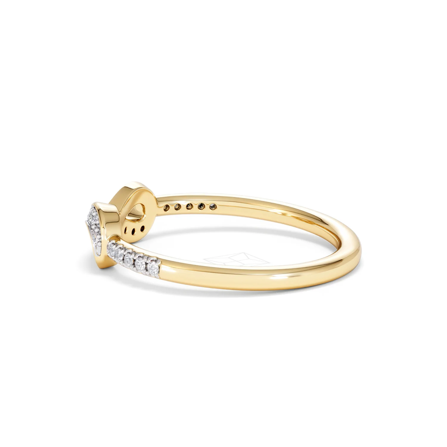 Infinity Love 0.13ct Lab Diamond Pavé Ring in 18K Gold Vermeil - Image 66