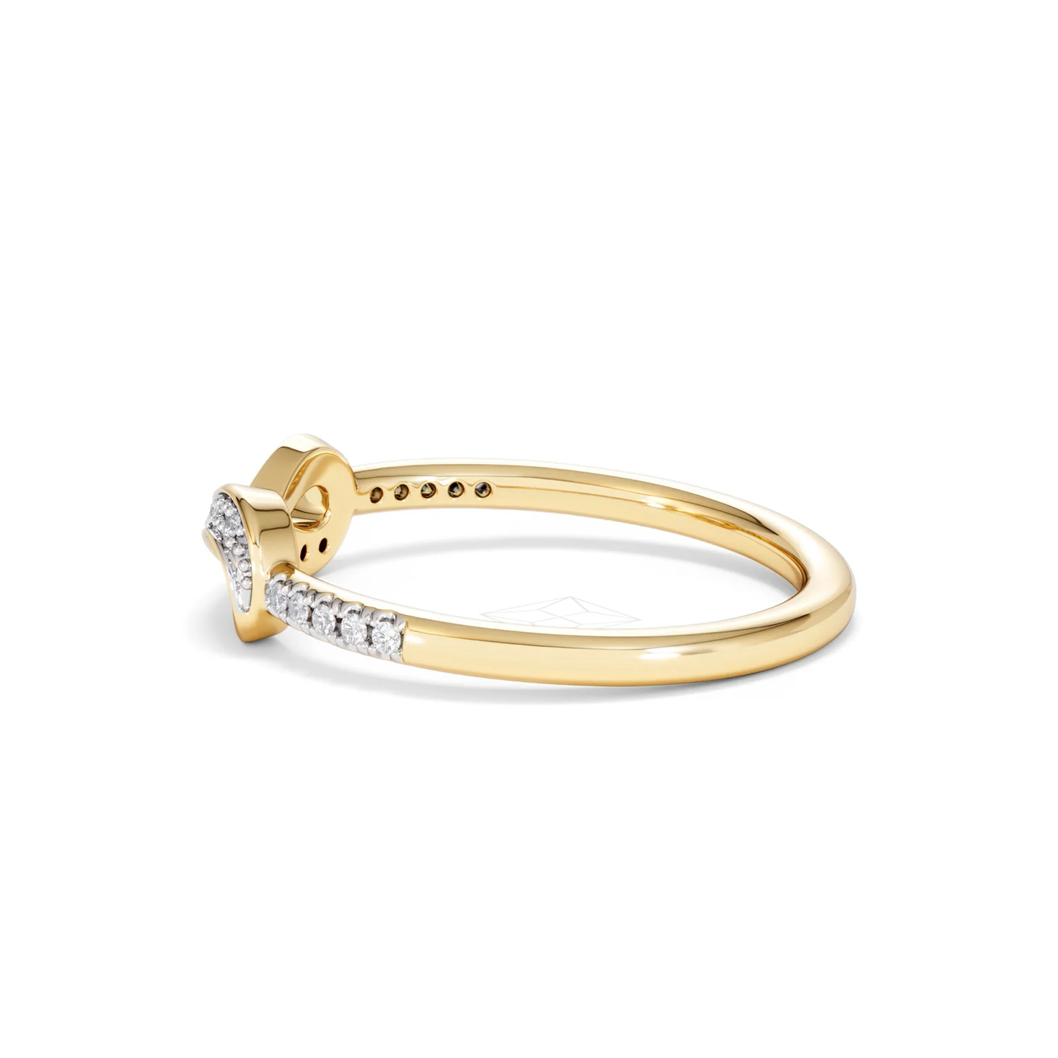 Infinity Love 0.13ct Lab Diamond Pavé Ring in 18K Gold Vermeil - Image 67