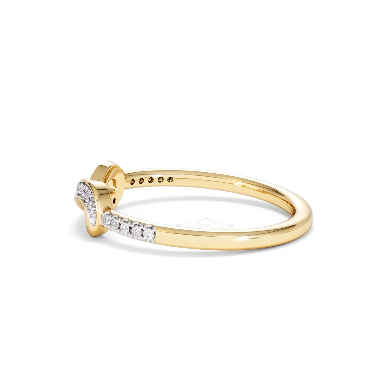 Infinity Love 0.13ct Lab Diamond Pavé Ring in 18K Gold Vermeil - Image 68