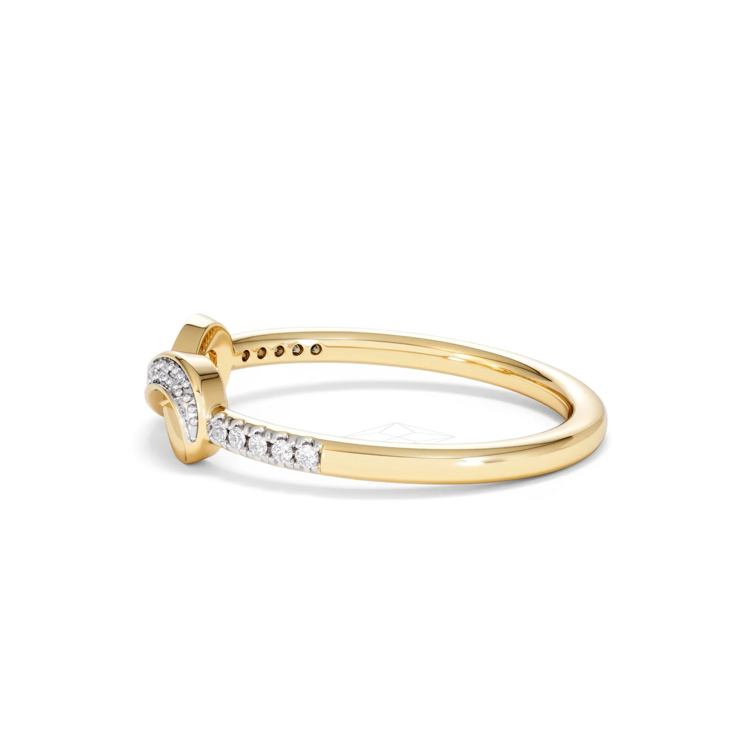 Infinity Love 0.13ct Lab Diamond Pavé Ring in 18K Gold Vermeil - Image 69