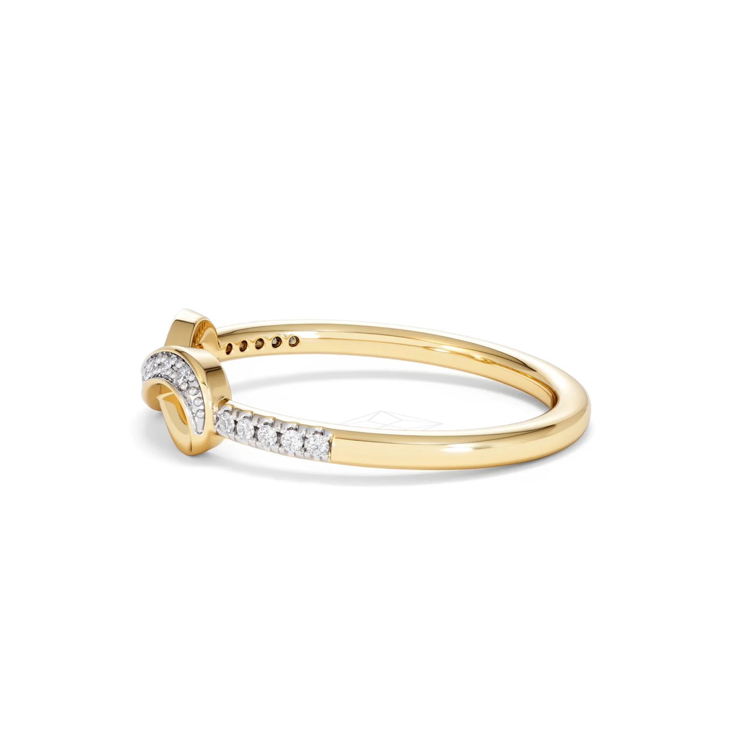 Infinity Love 0.13ct Lab Diamond Pavé Ring in 18K Gold Vermeil - Image 70