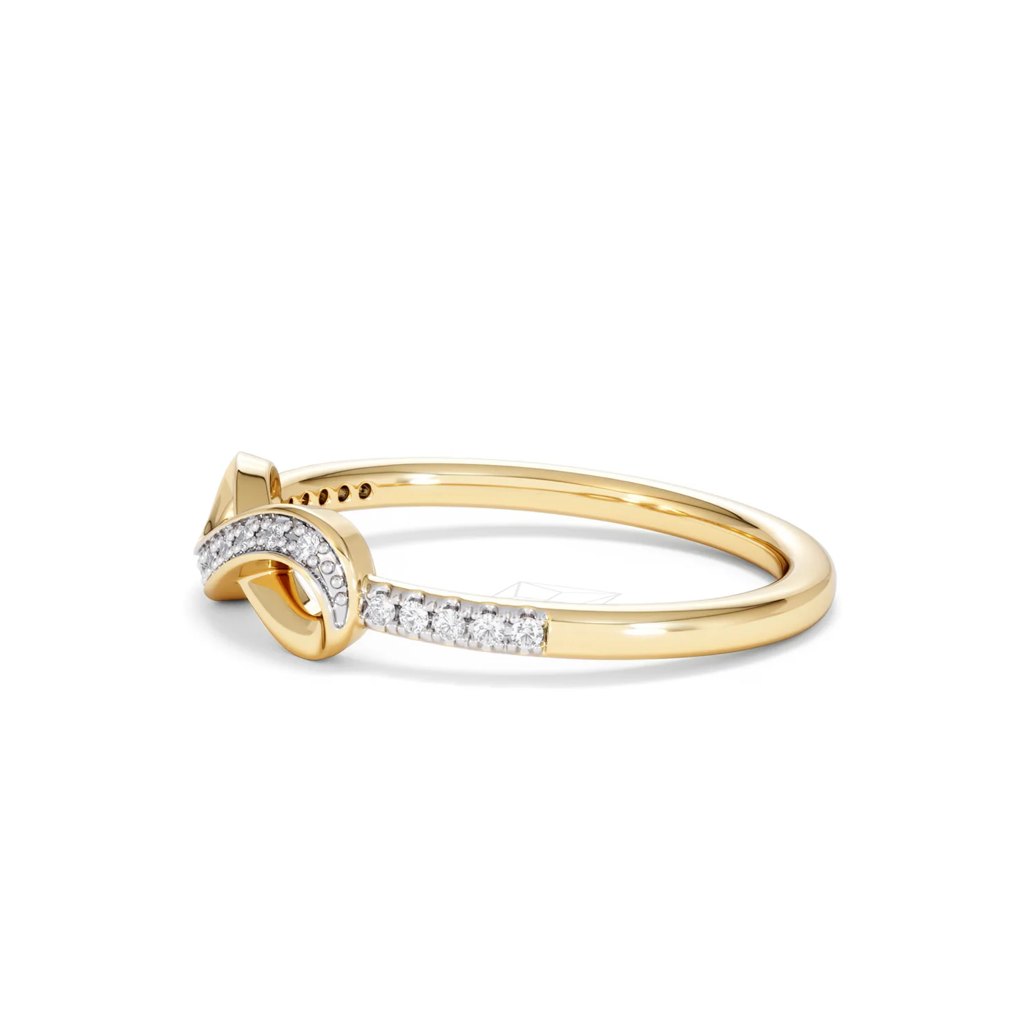 Infinity Love 0.13ct Lab Diamond Pavé Ring in 18K Gold Vermeil - Image 73