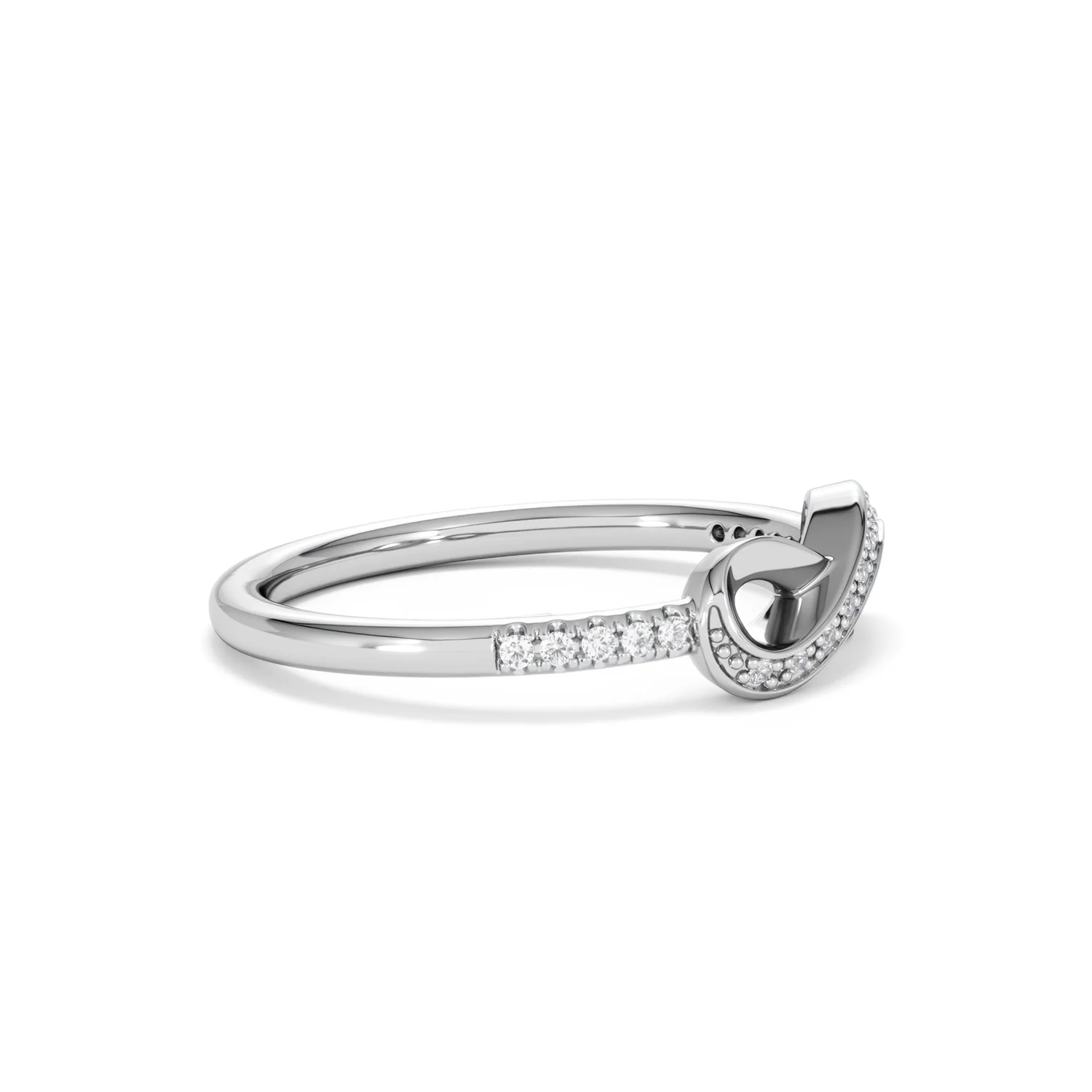 Infinity Love 0.13ct Lab Diamond Pavé Ring in Sterling Silver - Image 24